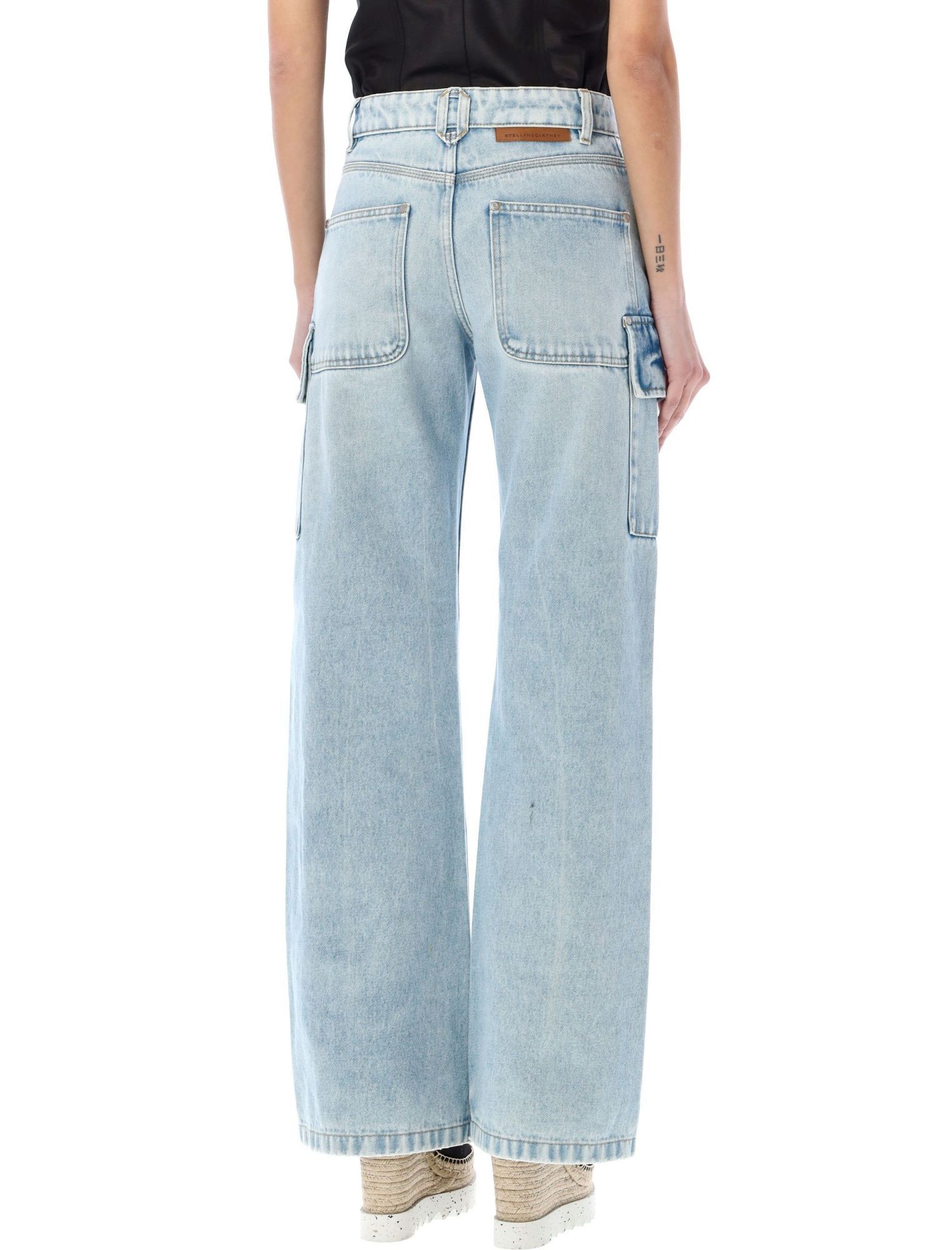 Stella Mccartney Cargo Jeans In Blue