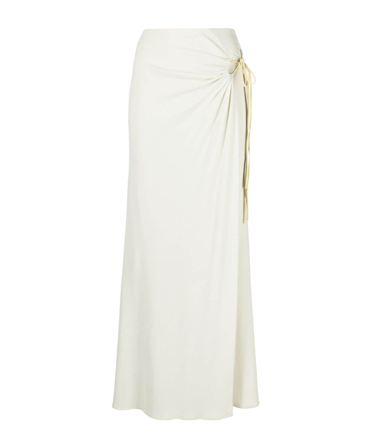 Nanushka Macea Draped Maxi Skirt In White