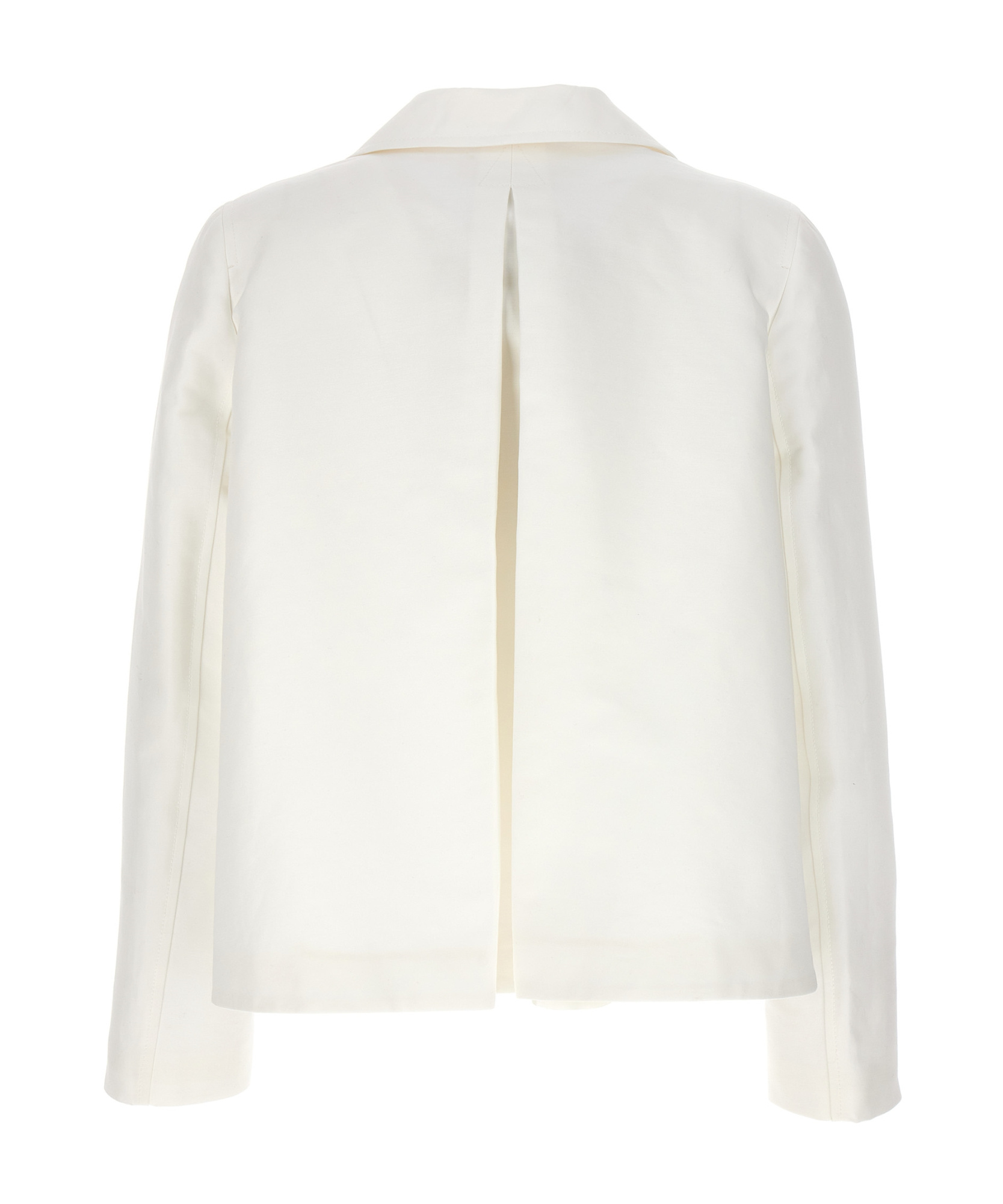Marni Hip-lenght Single Breasted Buttoned Jacket In White