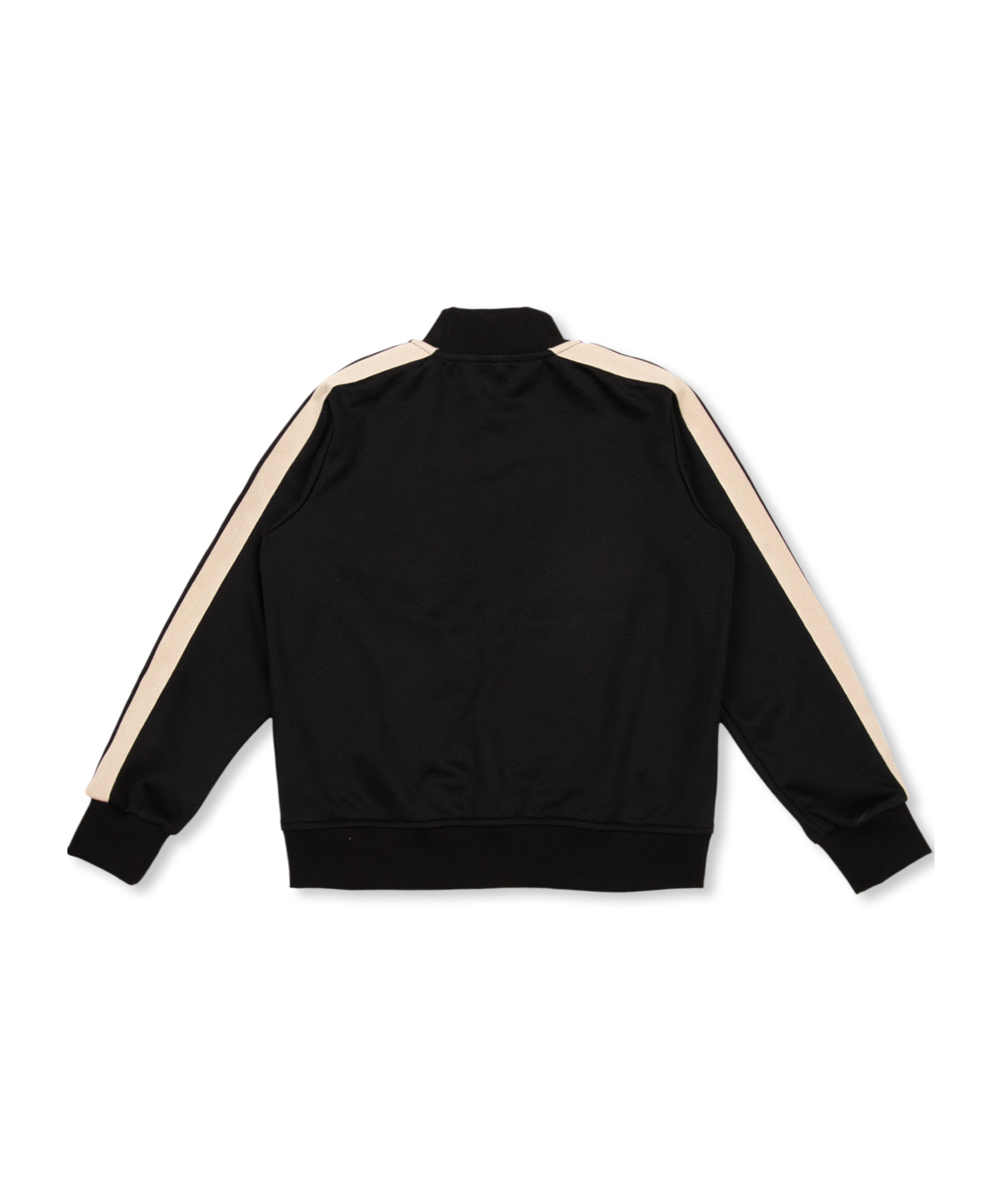Palm Angels Kids Contrast-stripe Zipped Track Jacket In Black
