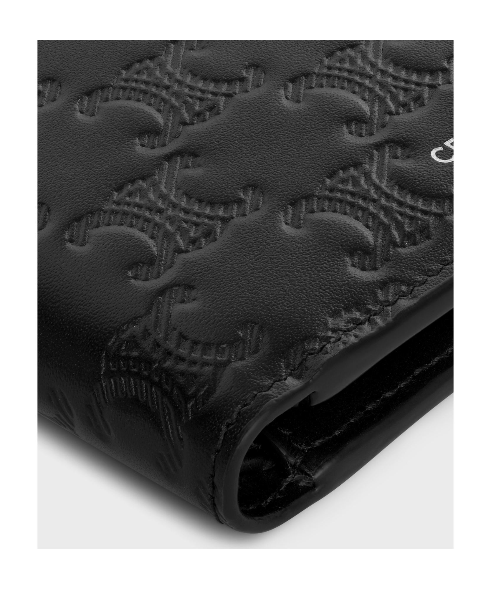 Celine Double-folded Wallet In Black
