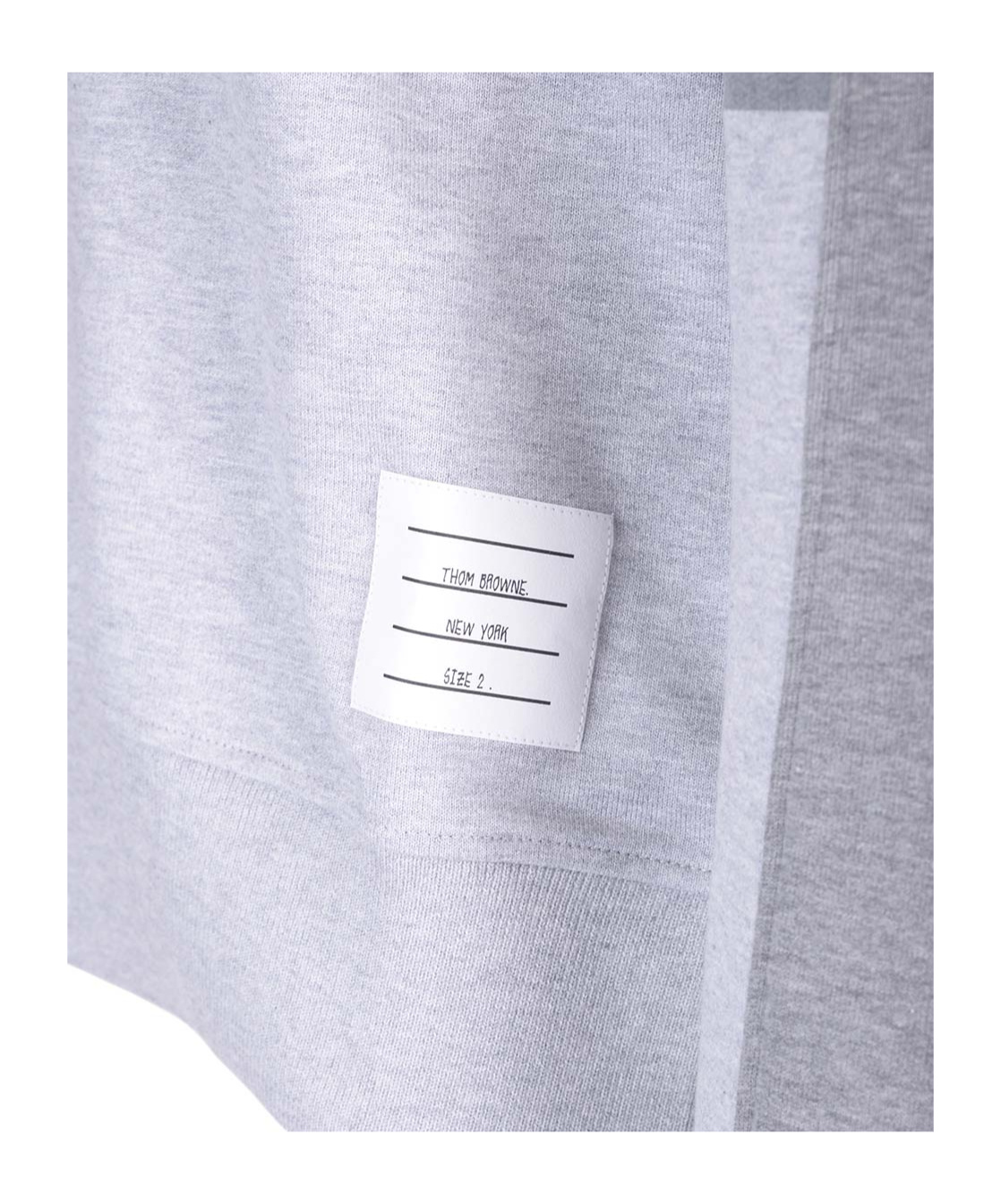 Thom Browne Loopback Jersey Knit 4-bar Crewneck Sweatshirt In White