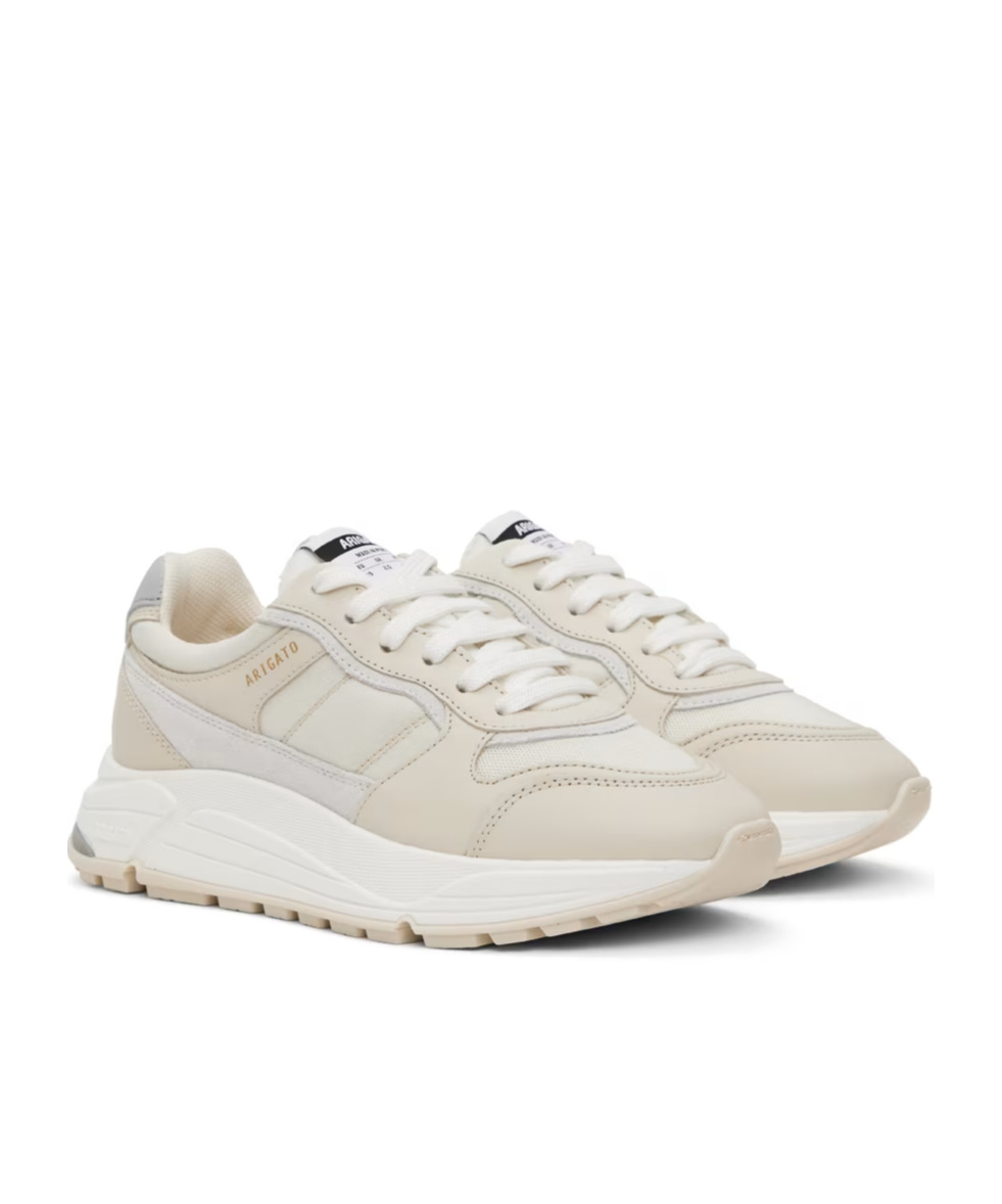 Axel Arigato Logo Logo Round Head Low-top Casual Shoes In White
