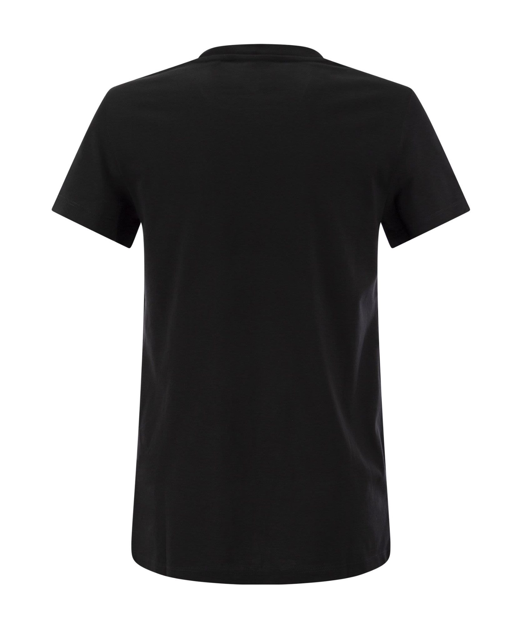 Max Mara Embellished Round Neck Top With Graphic Detail In Black