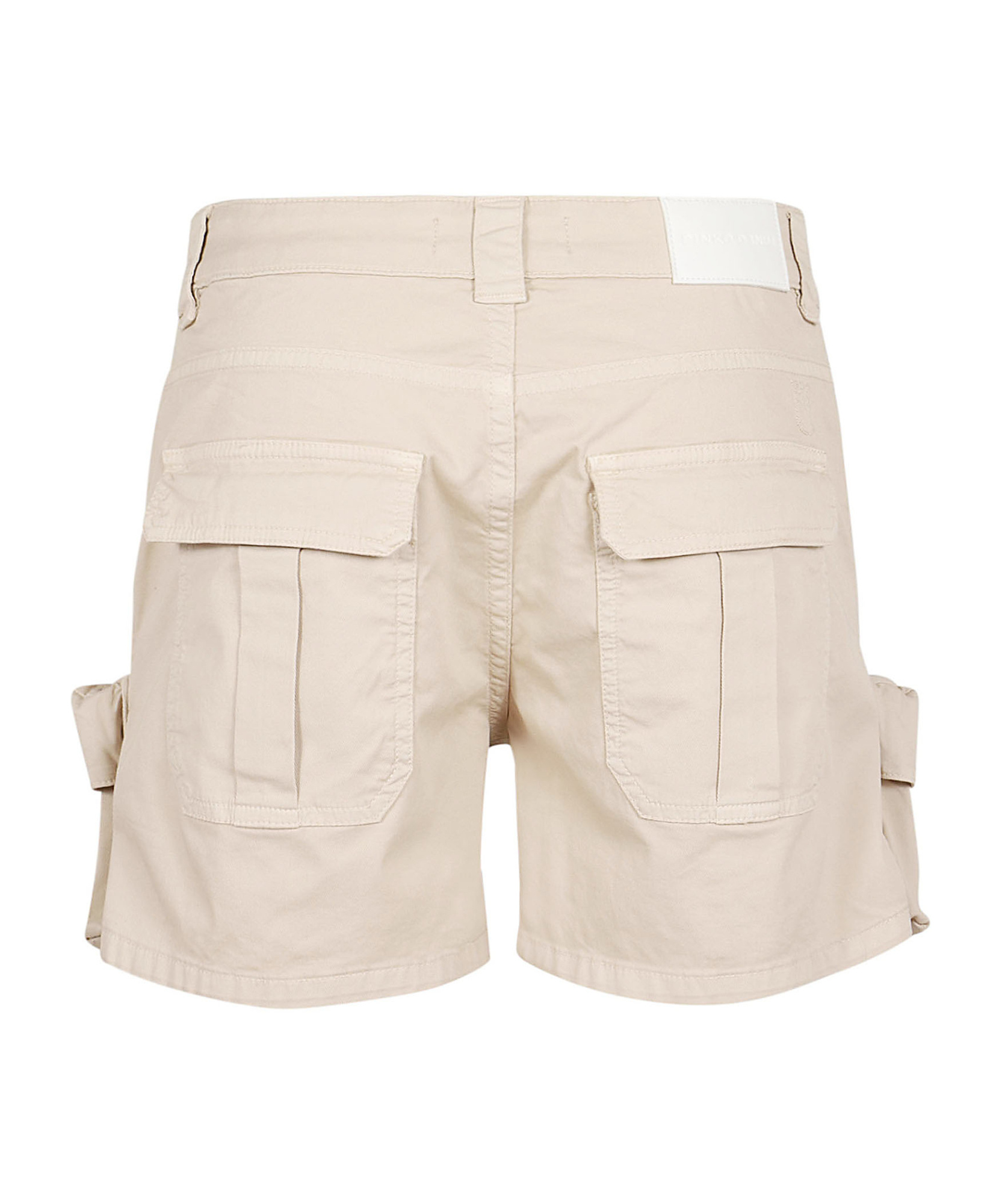 Pinko Utility-inspired Trousers With Functional Pockets And Tailored Fit In Nude