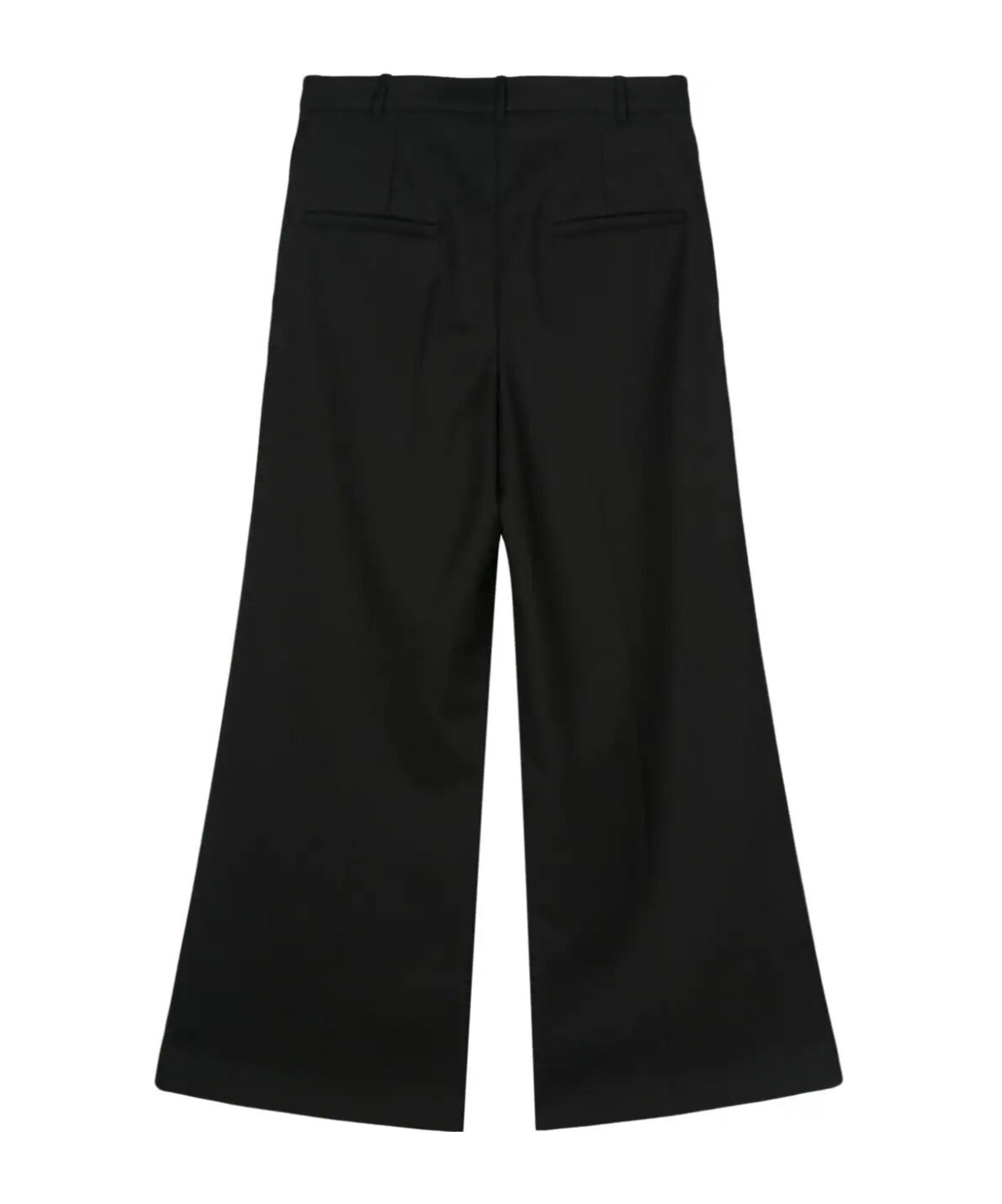 Low Classic Wide Wool Trouser Clothing In Black