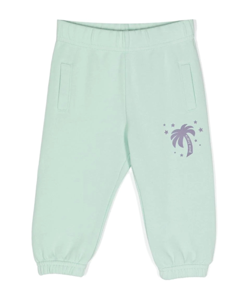 Palm Angels Loose Waist Trousers In Green