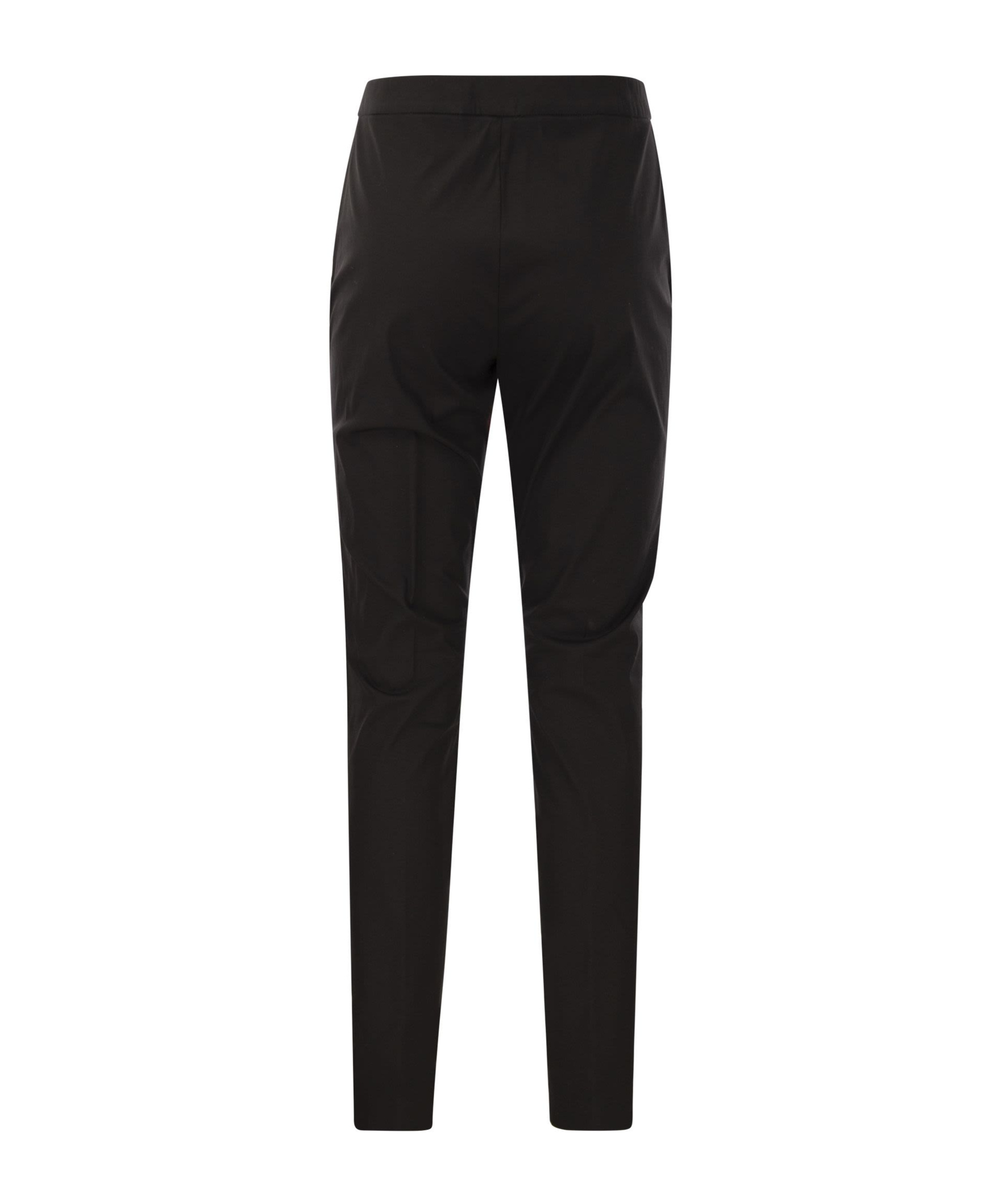 Fabiana Filippi Slim Trousers In Technical Cotton In Black