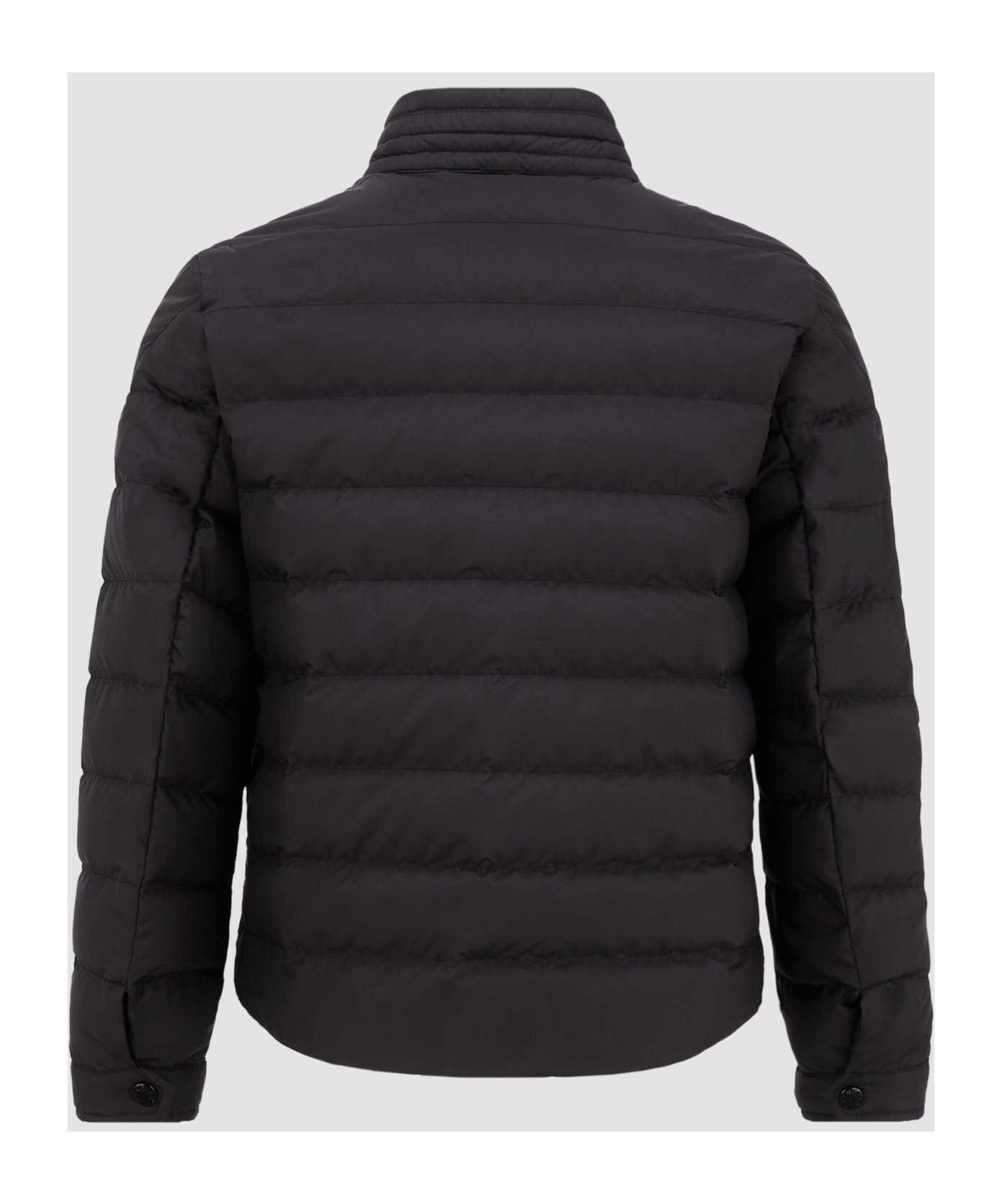 Moncler Cleanthe Logo Down Jacket In Black