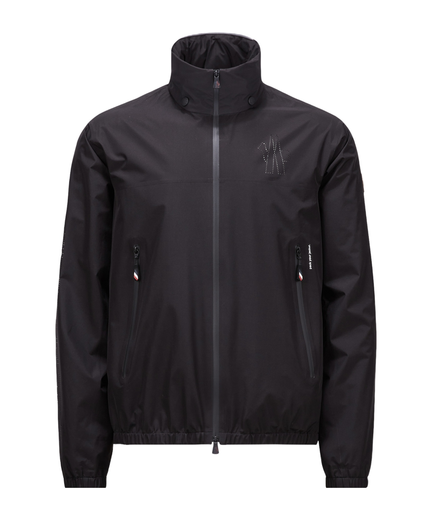 Moncler Coupe-vent Vanoise En Jacquard Monogramme In Black