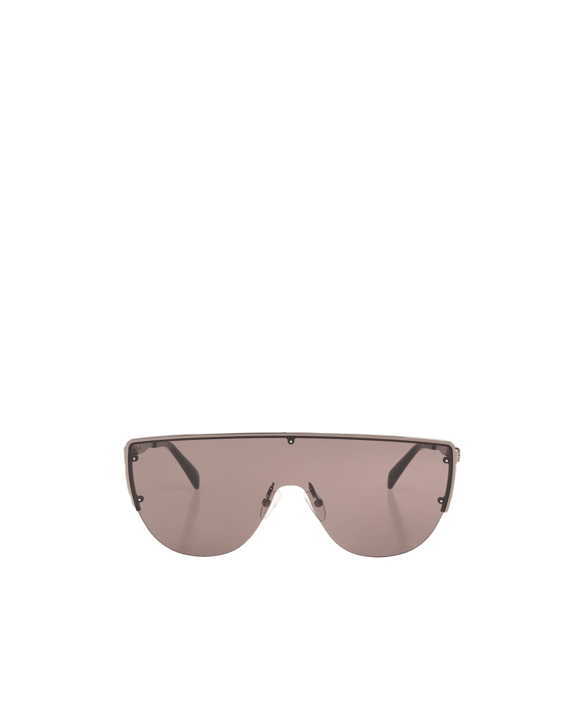 Alexander Mcqueen Shield-frame Sunglasses In Nude