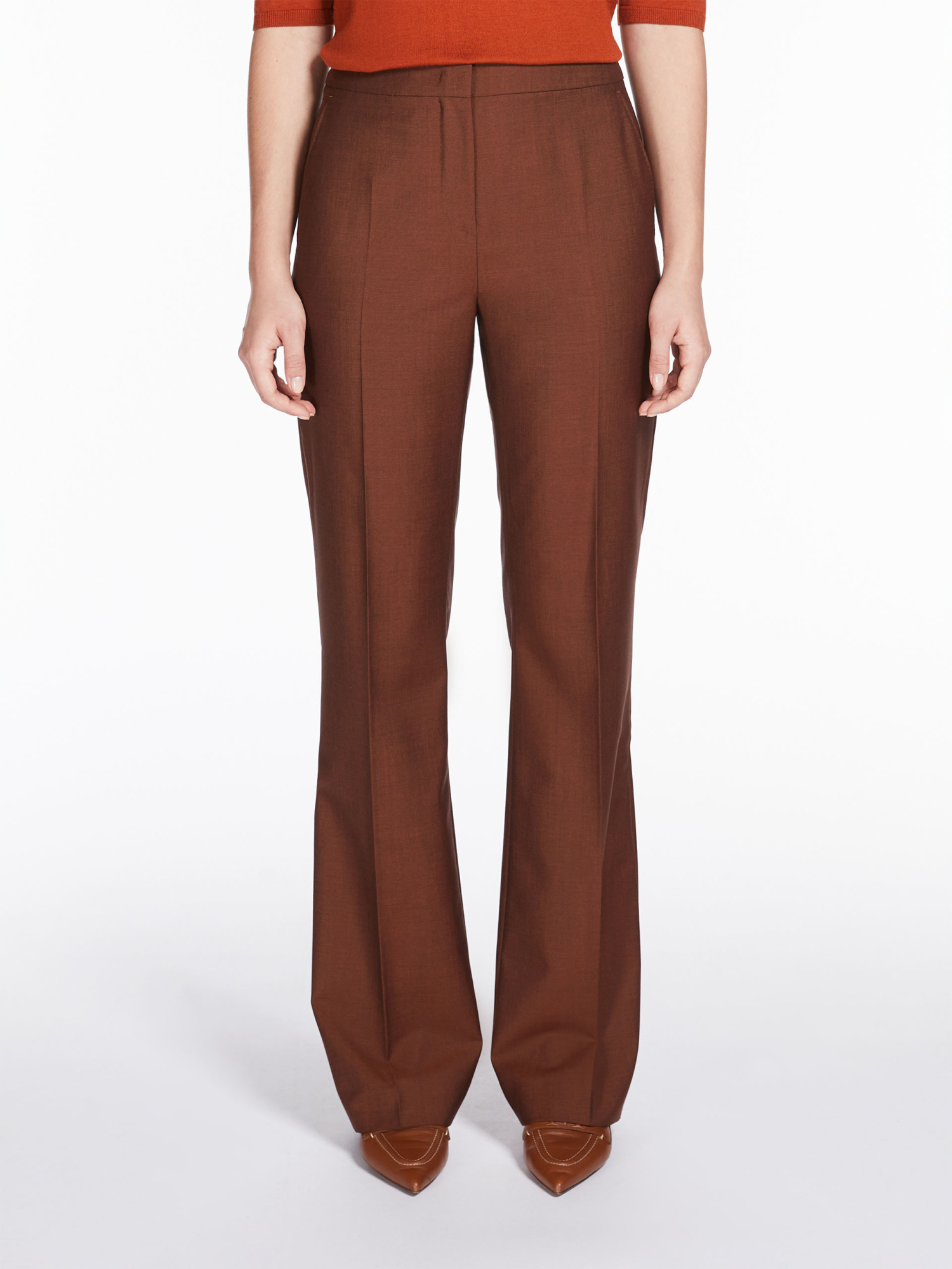 Max Mara Sacco Casual Pants In Red
