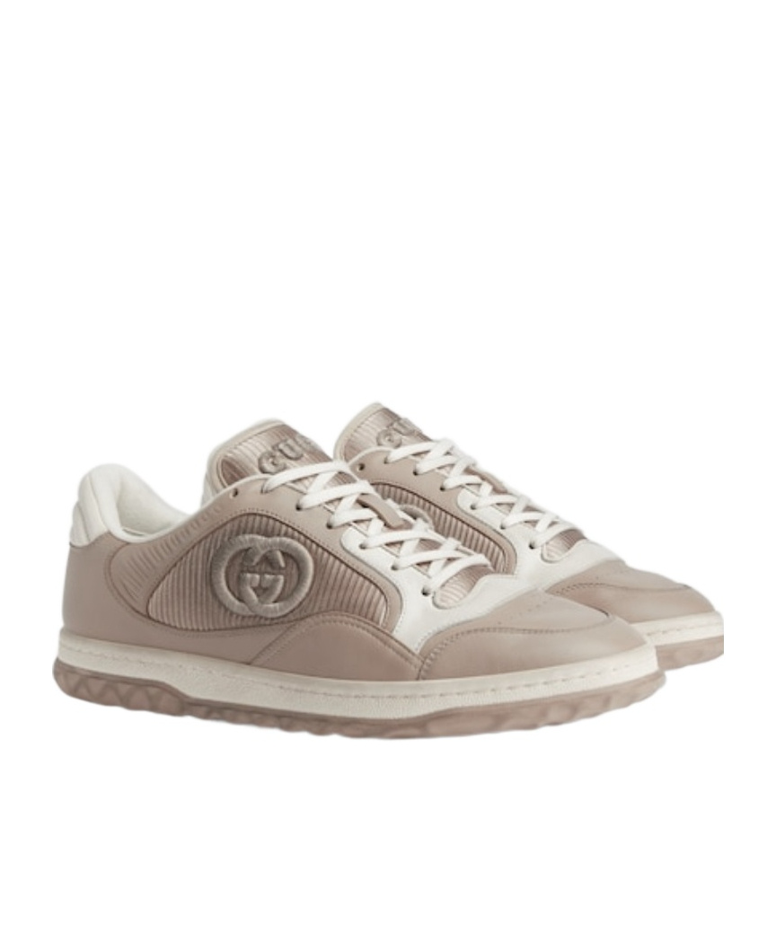Gucci Mac80 Low-top Sneakers - Men's - Fabric/rubber/calf Leather In Gray