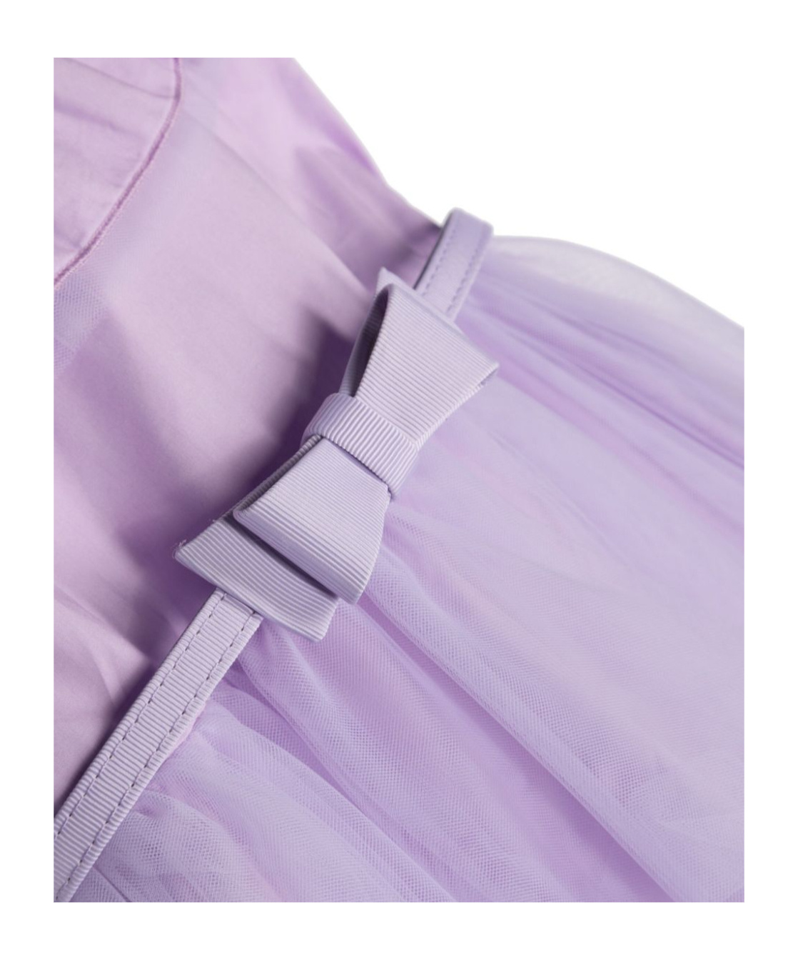 Monnalisa Ruffle-detail Tulle Dress In Purple