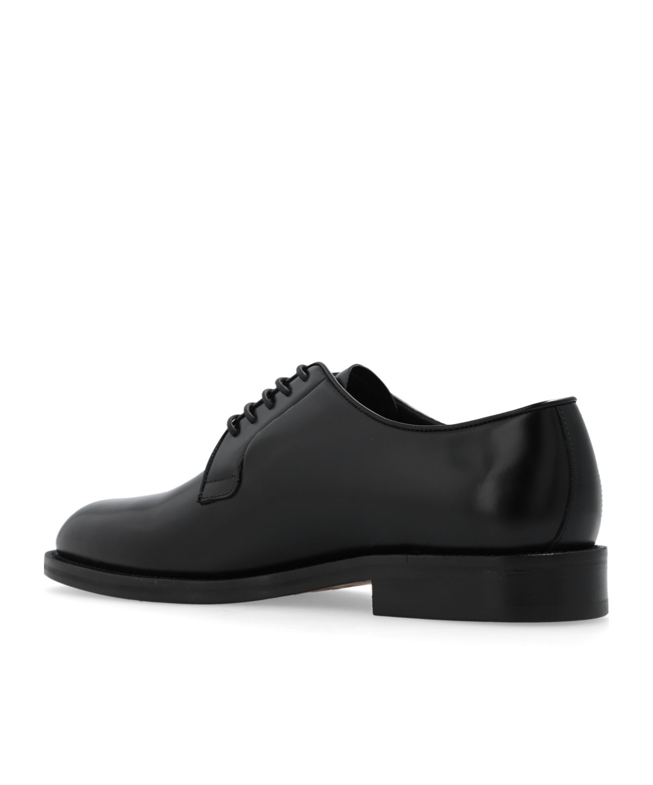 Dsquared2 Leather Derby Shoes In Black
