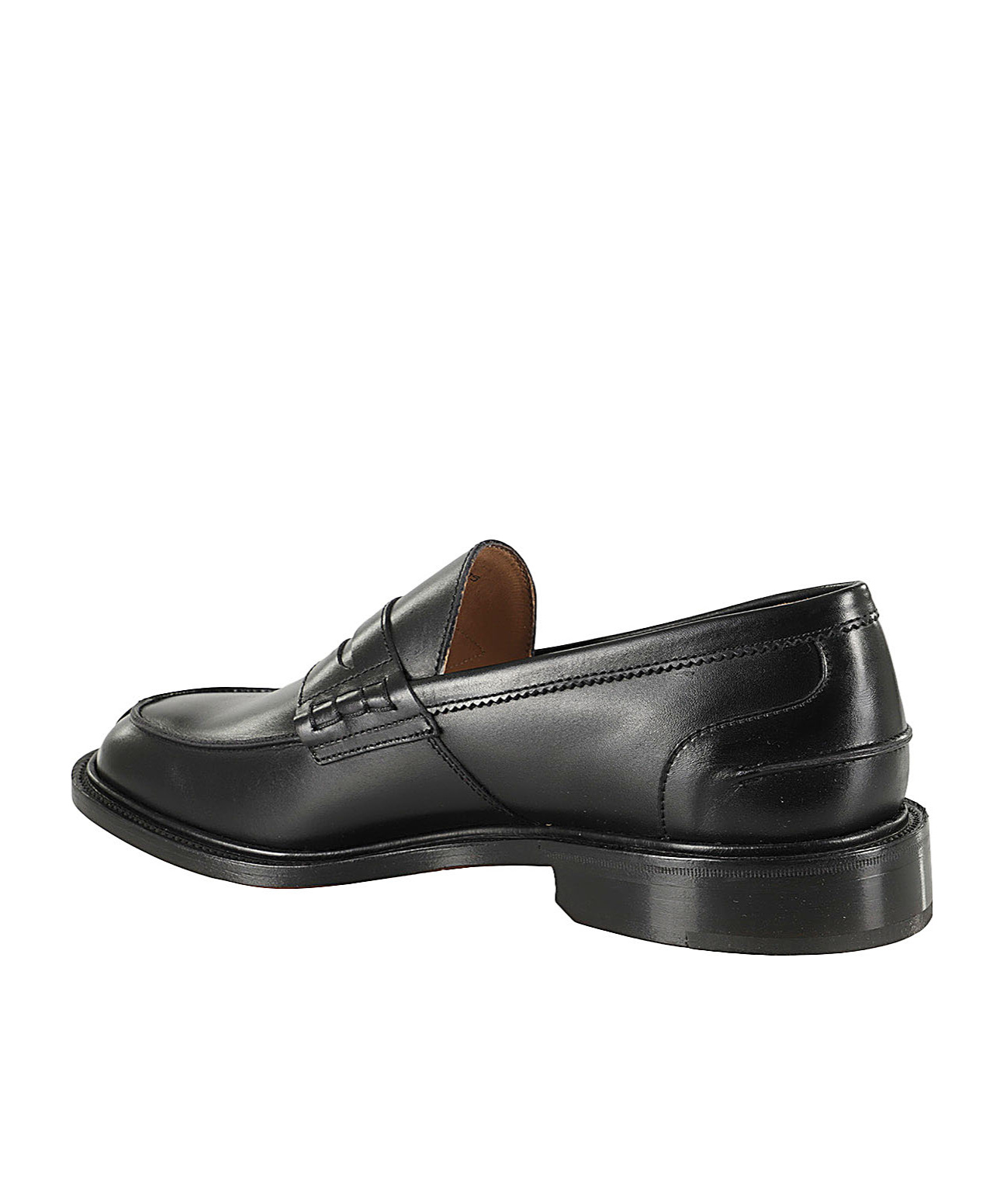 Tricker's Round-headed Love Shoes In Black