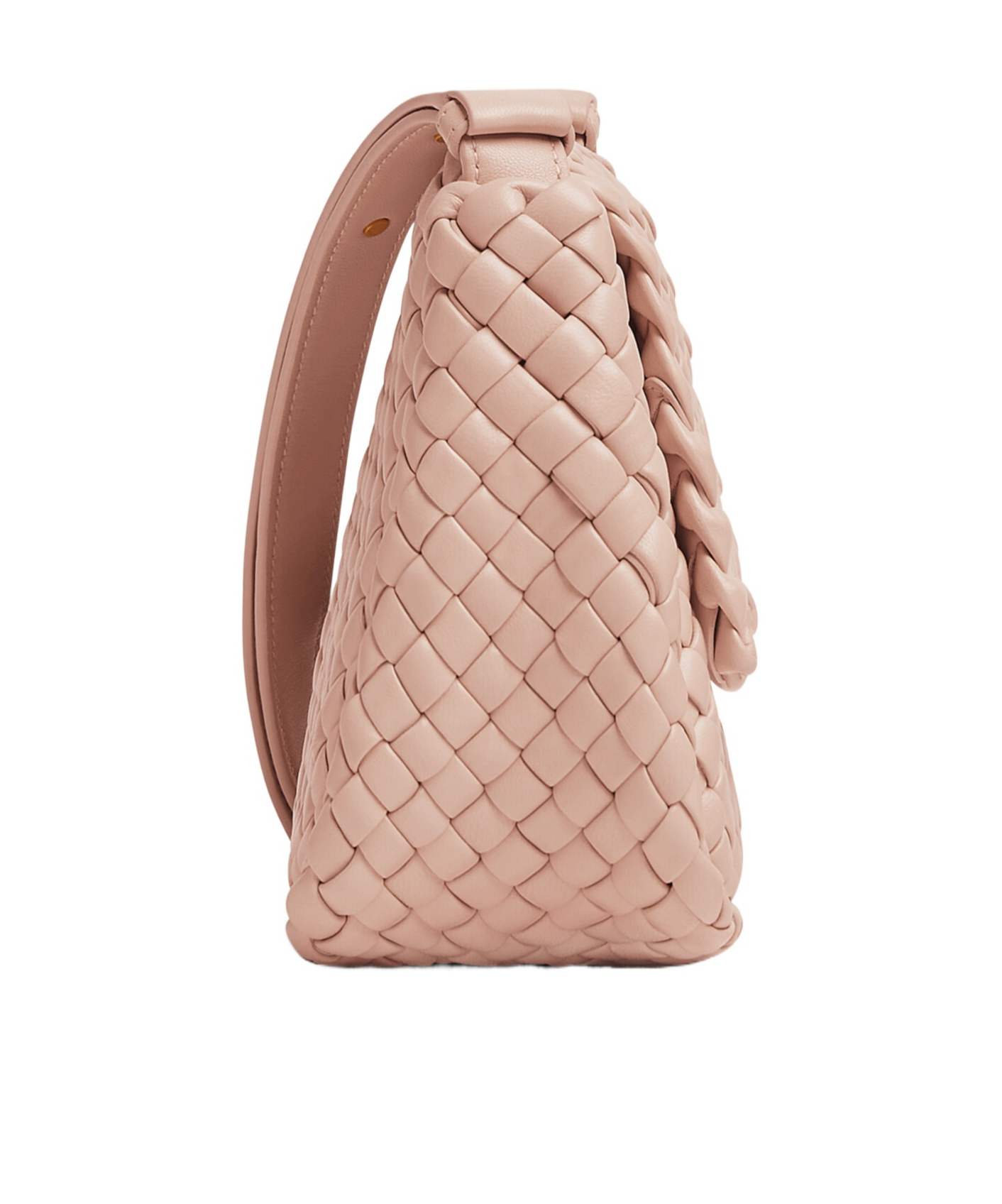 Bottega Veneta Small Leather Cobble Shoulder Bag In Nude