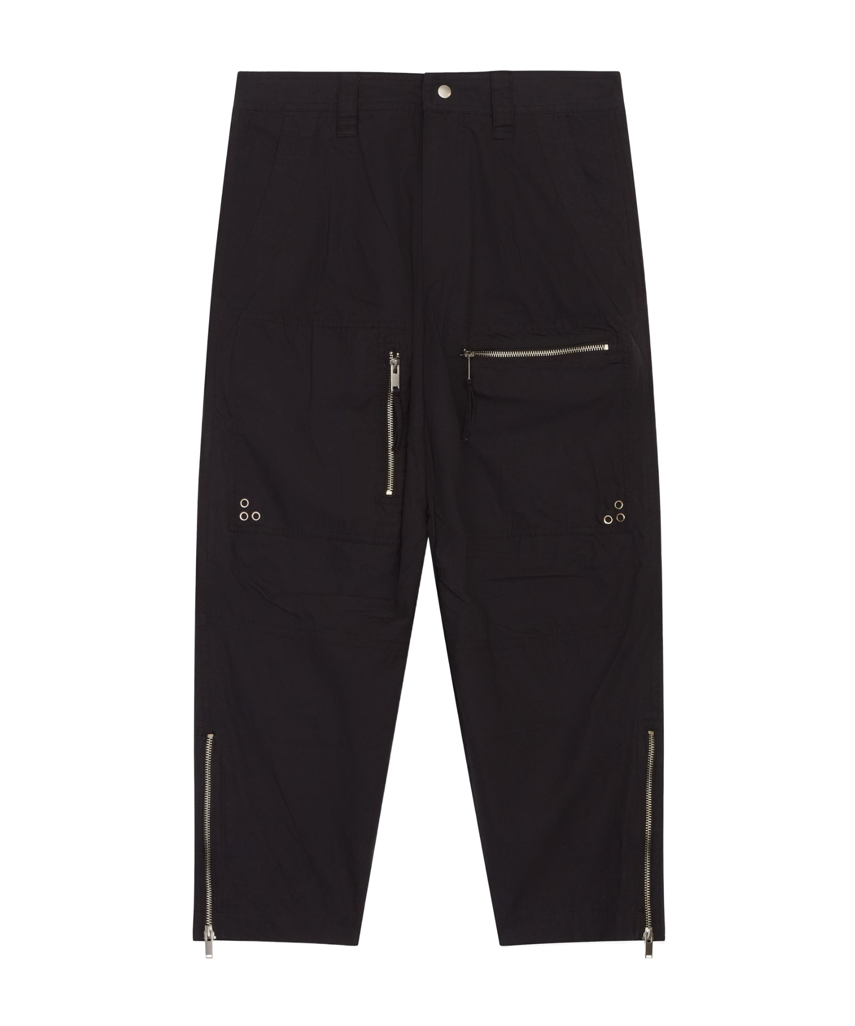Isabel Marant Étoile Kelvin Cotton Tapered Trousers In Black