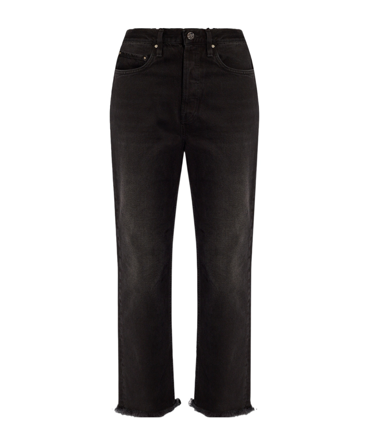 Totême High-rise Straight-leg Jeans In Black