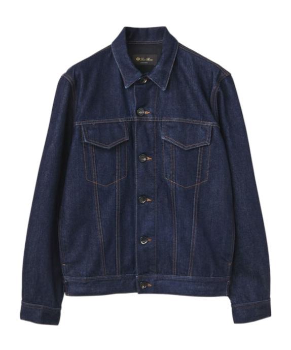 Loro Piana Giacca Cyrius Oversize Denim Coat In Black