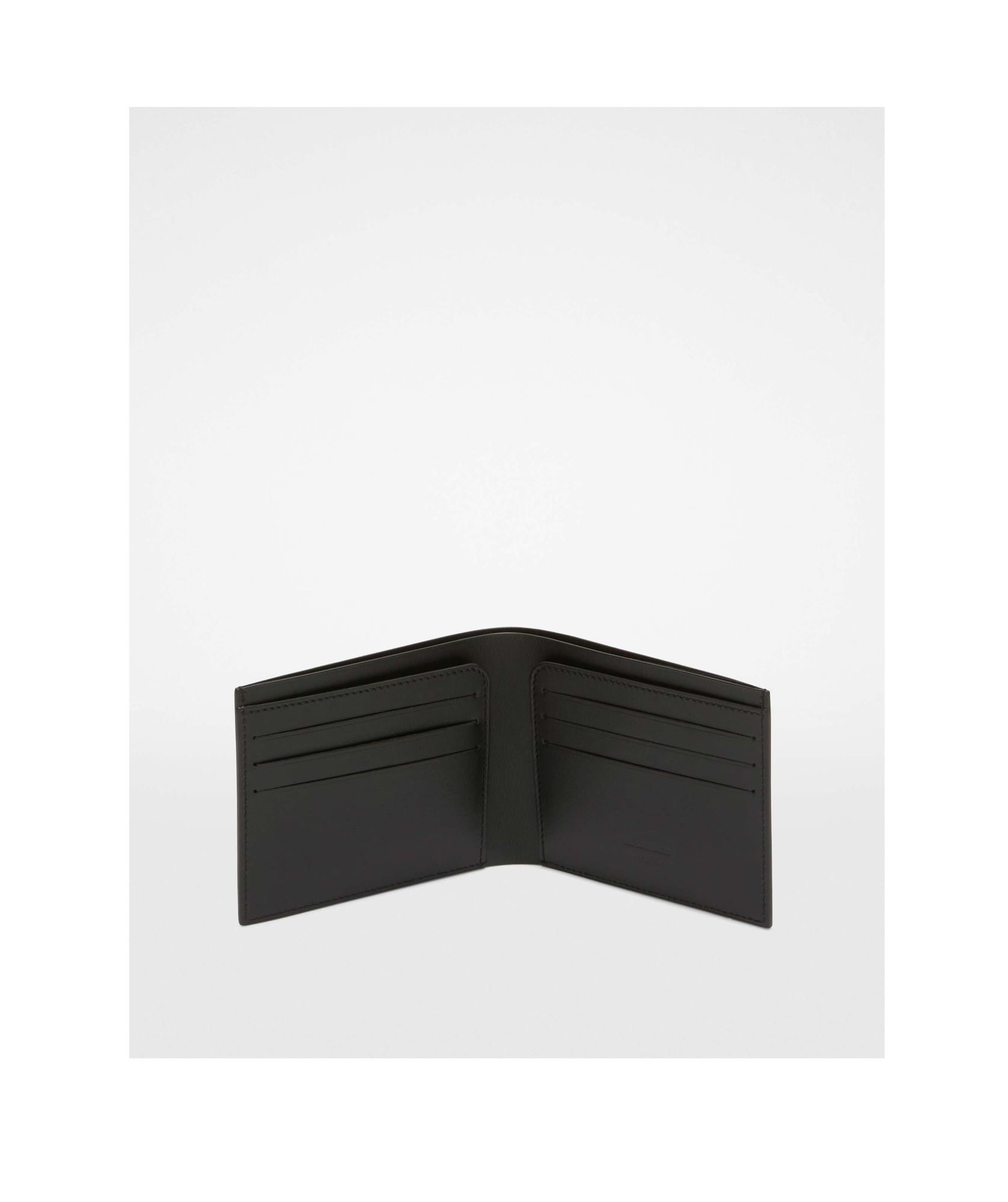 Jil Sander Logo Detailed Bi-fold Wallet In Black