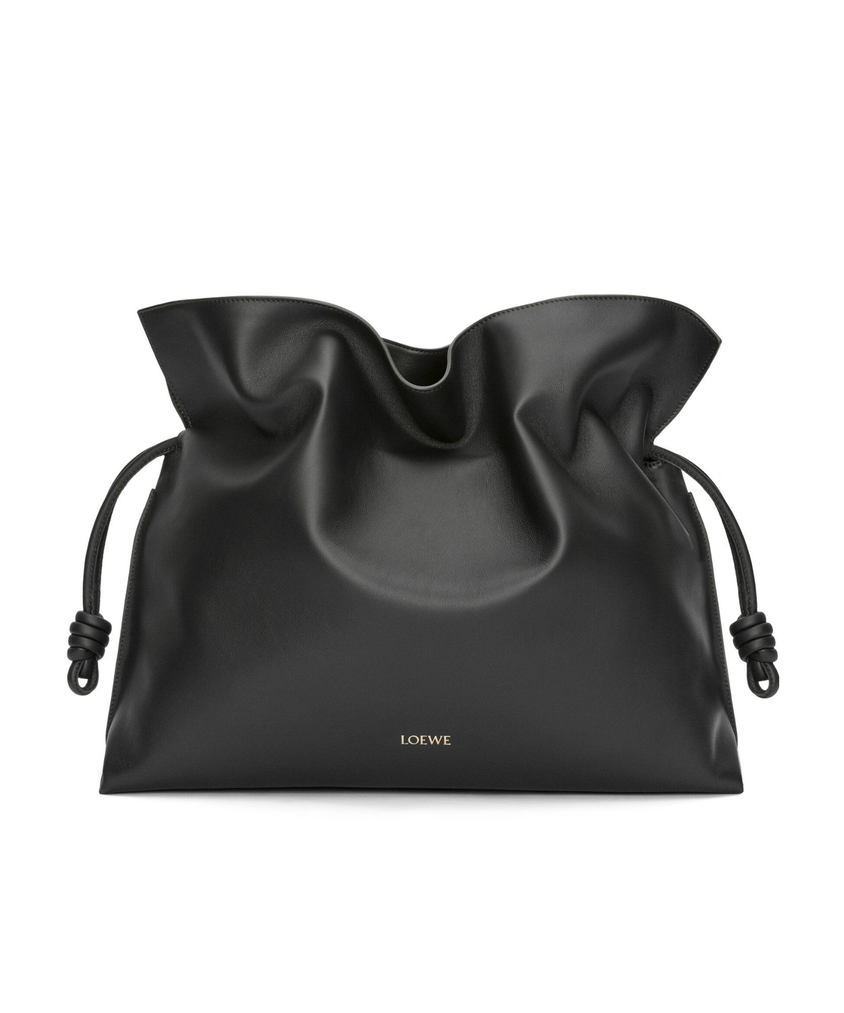 Loewe Xl Flamenco Clutch In Nappa Calfskin In Black