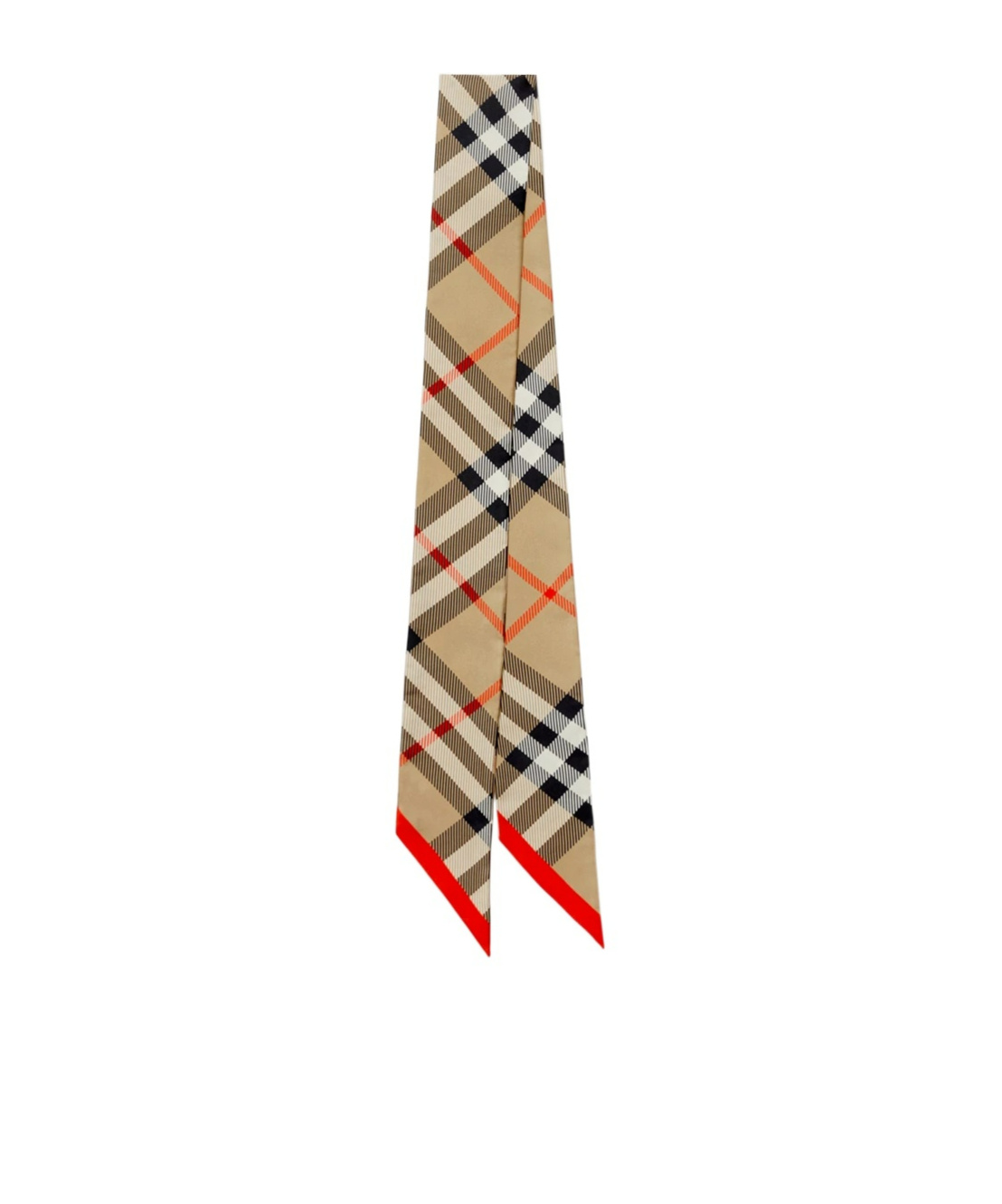 Burberry Classic Check Mulberry Silk Scarf In Nude