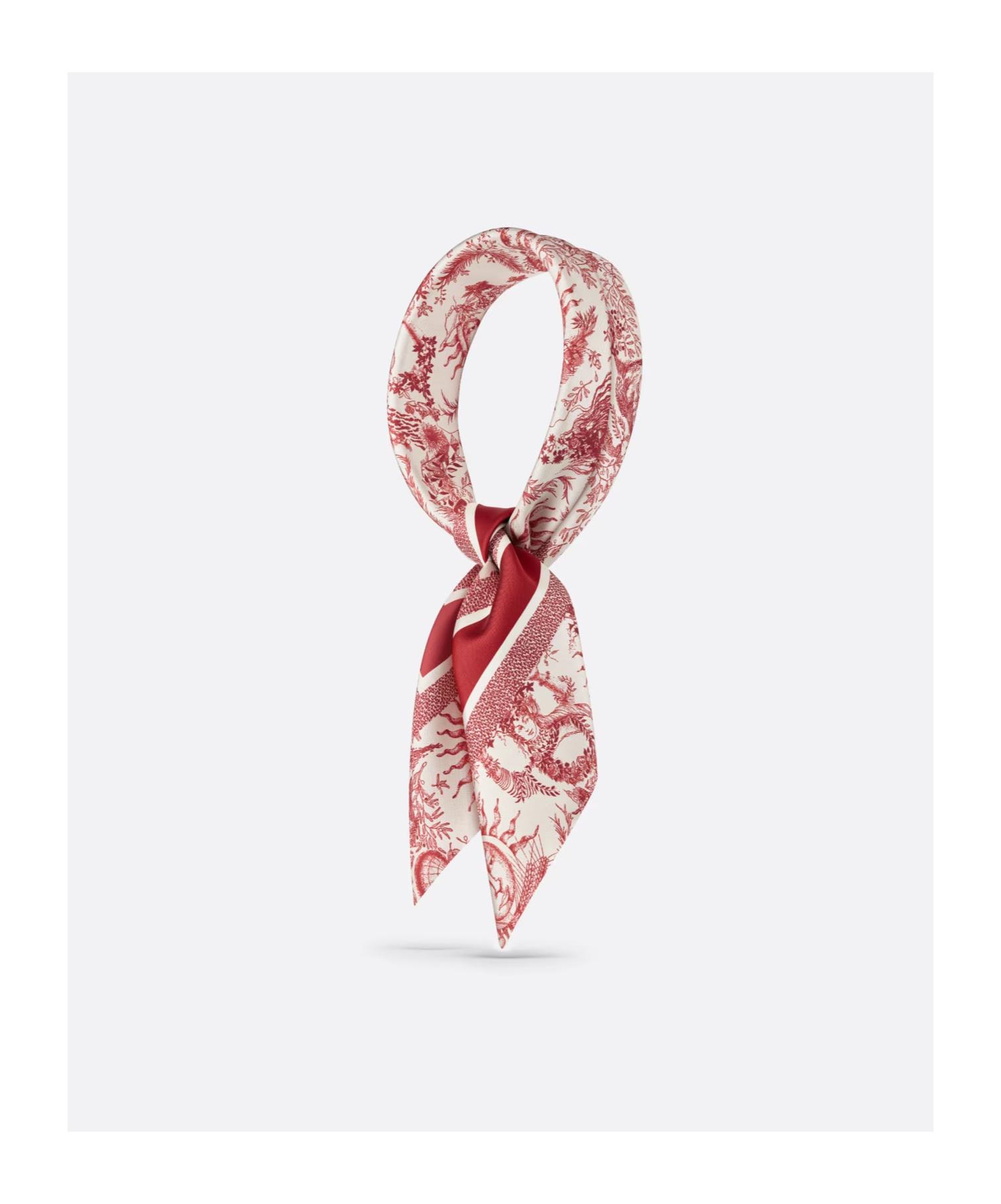 Dior Square 90 Toile De Jouy Soleil Scarf In Pink