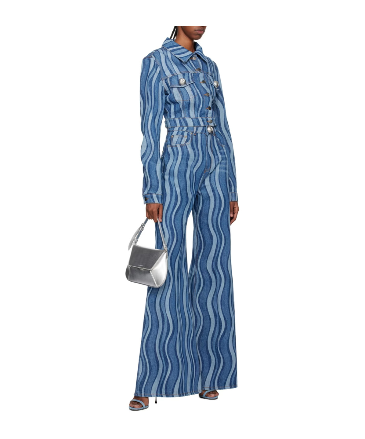 Area Sunray Wide-leg Jeans In Blue