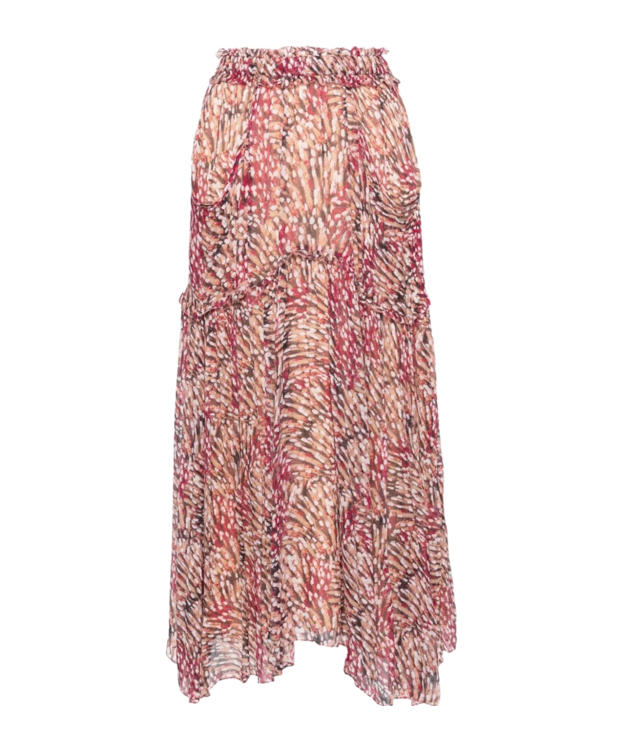 Isabel Marant Étoile Veronique Pleated Midi Skirt In Pink