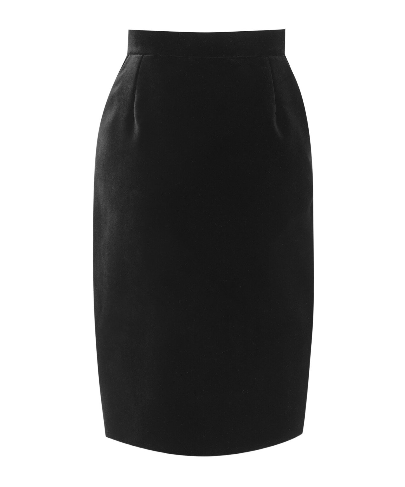SAINT LAURENT PENCIL SKIRT IN VELVET