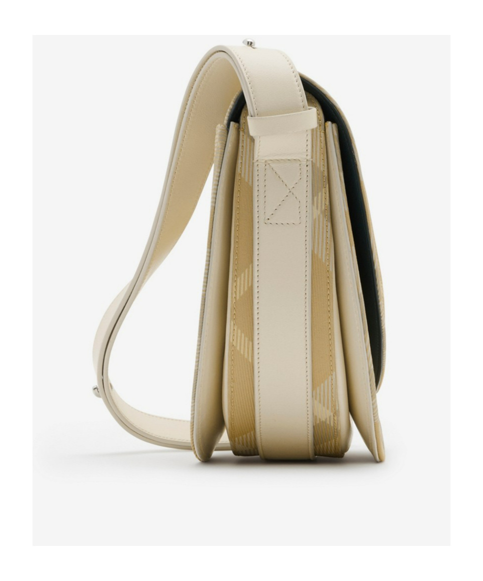 Burberry Beige Rocking Horse Medium Shoulder Bag In Nude