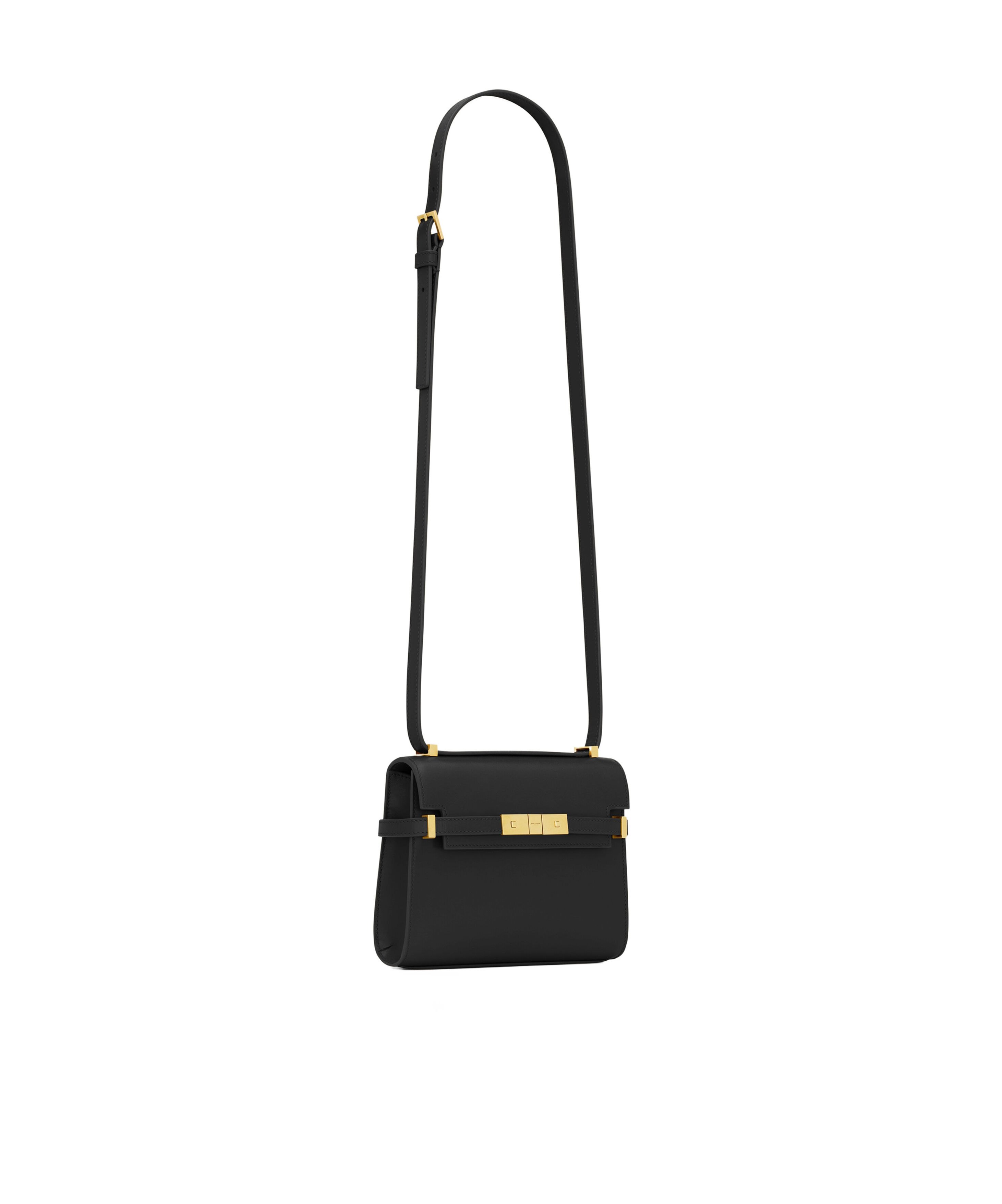 Saint Laurent Baby Manhattan Crossbody Bag In Black