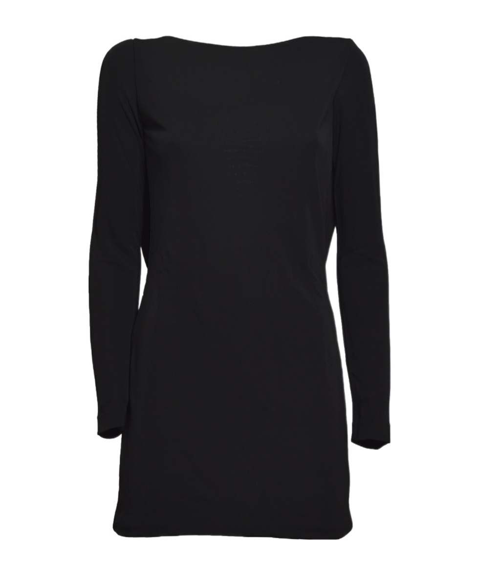 Dsquared2 Cowl-back Draped Minidress In Black