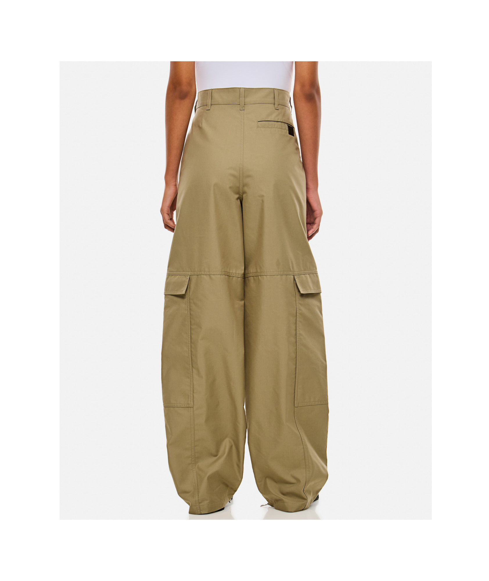 Loewe Beige Cargo Trousers In Green