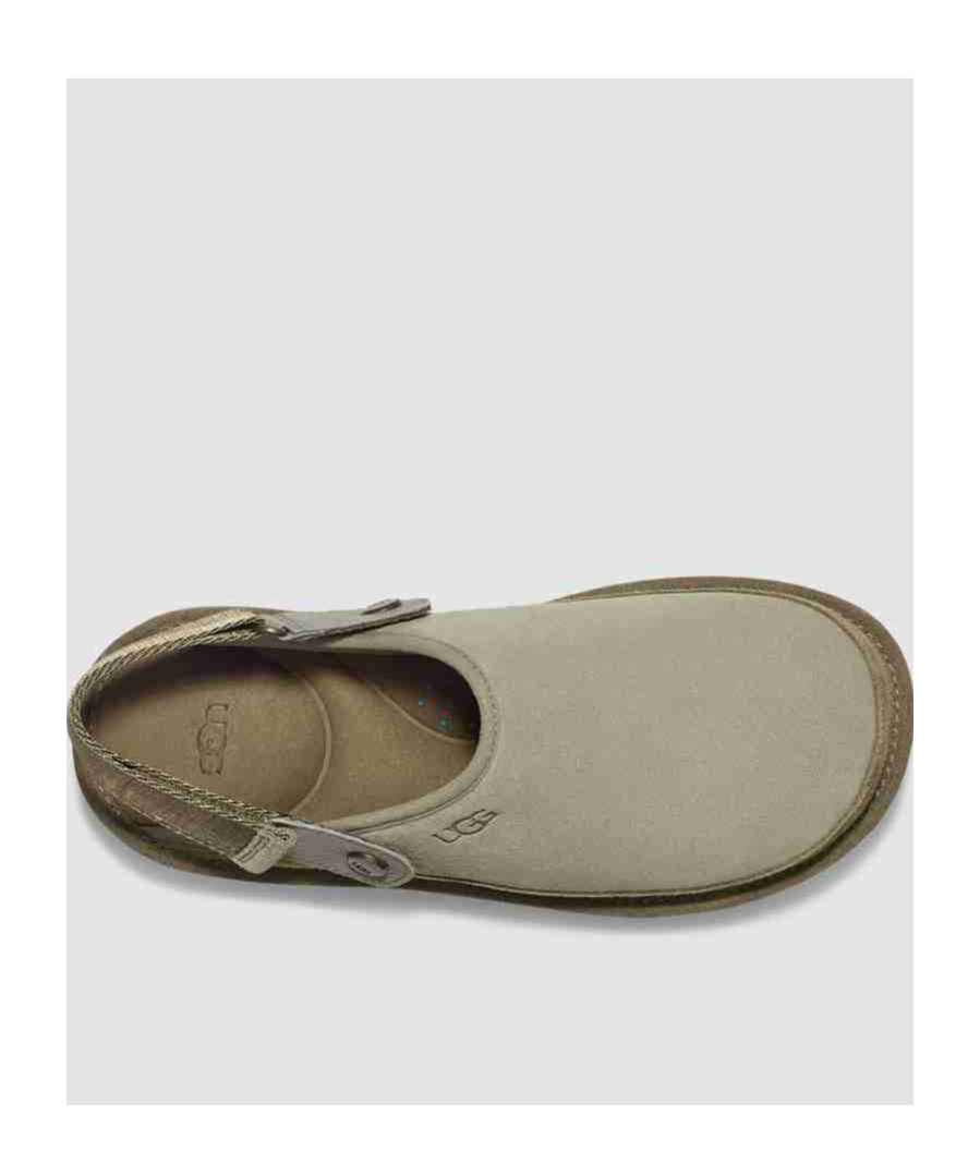 Ugg Goldencoast Suede Clogs In Nude