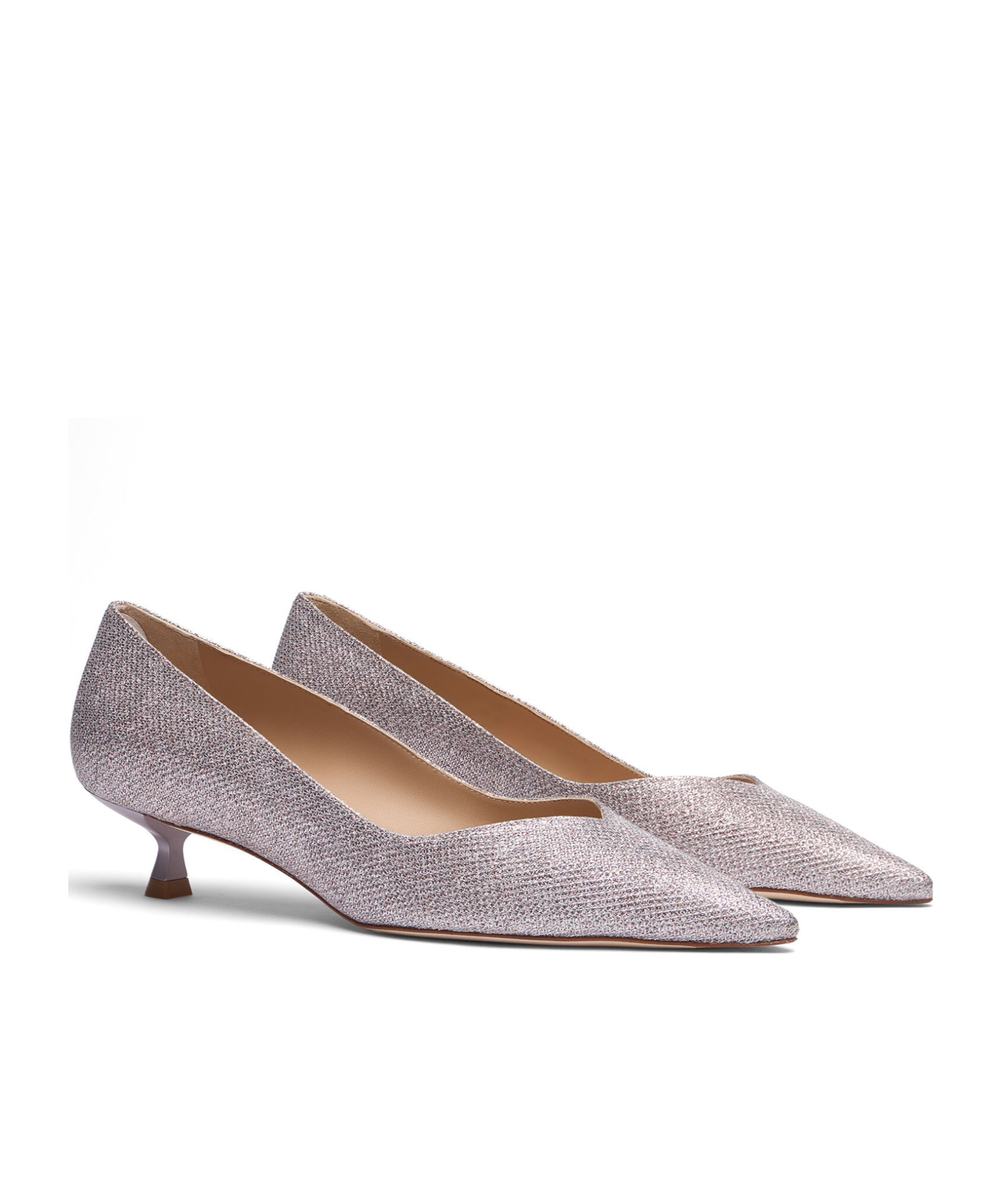 Stuart Weitzman Eva 35mm Pupms In Gray