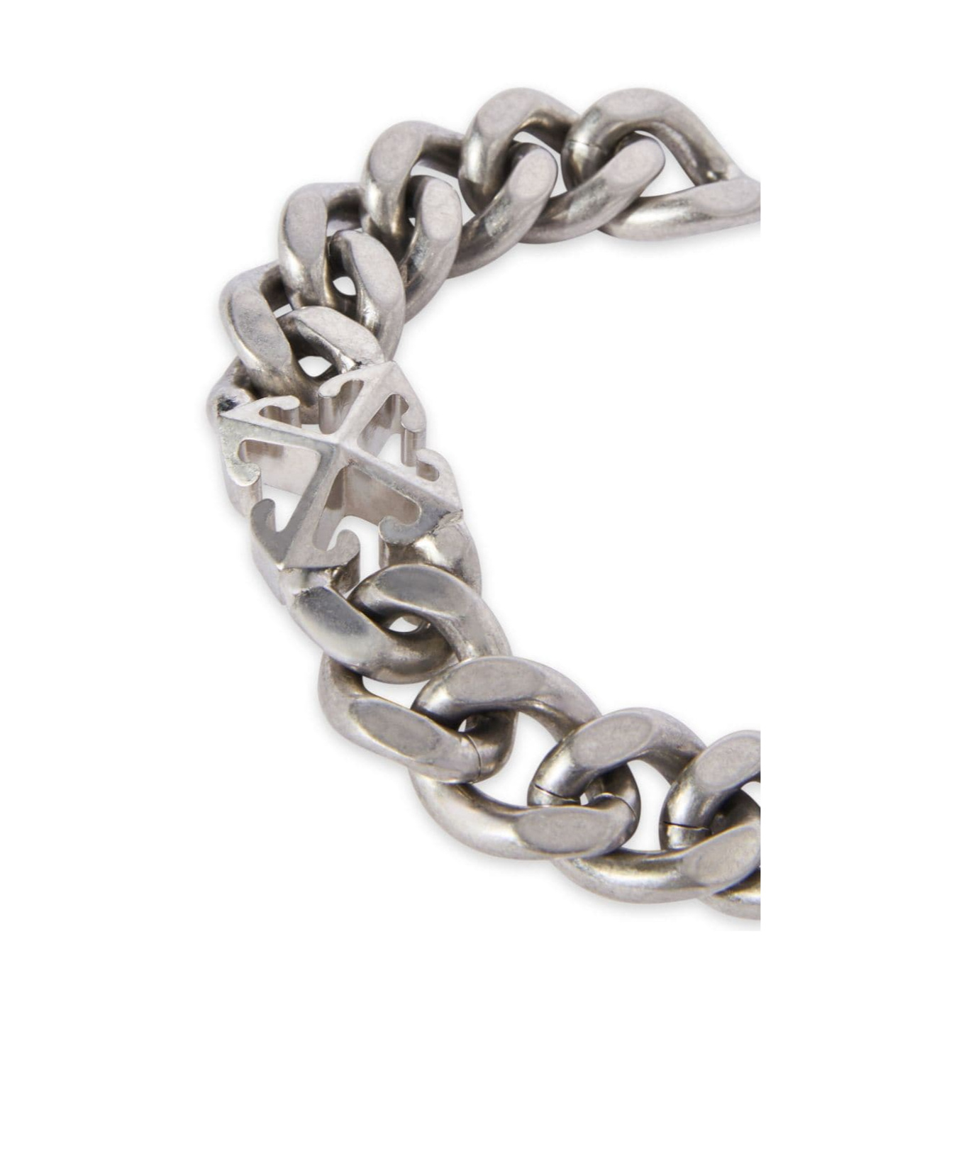 Off-white Arrows-motif Chain Bracelet In White