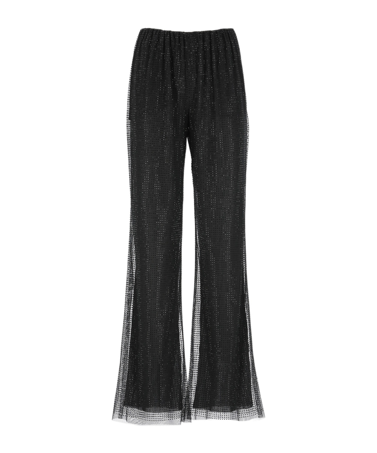 Shop Philosophy Di Lorenzo Serafini Tulle Diamond Casual Trousers In Black