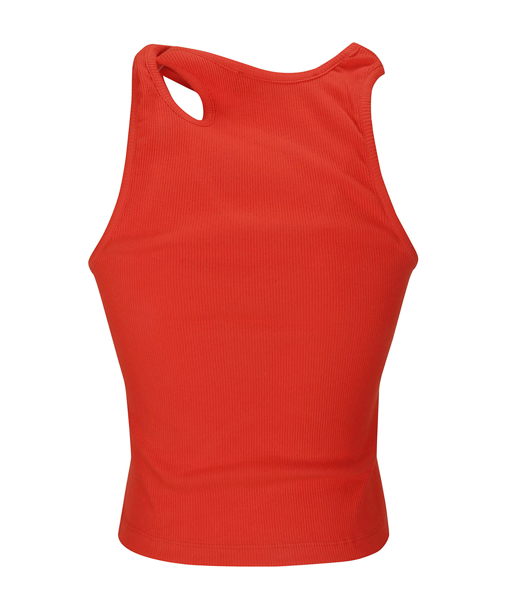 Ottolinger Rib Knitted Vest In Red
