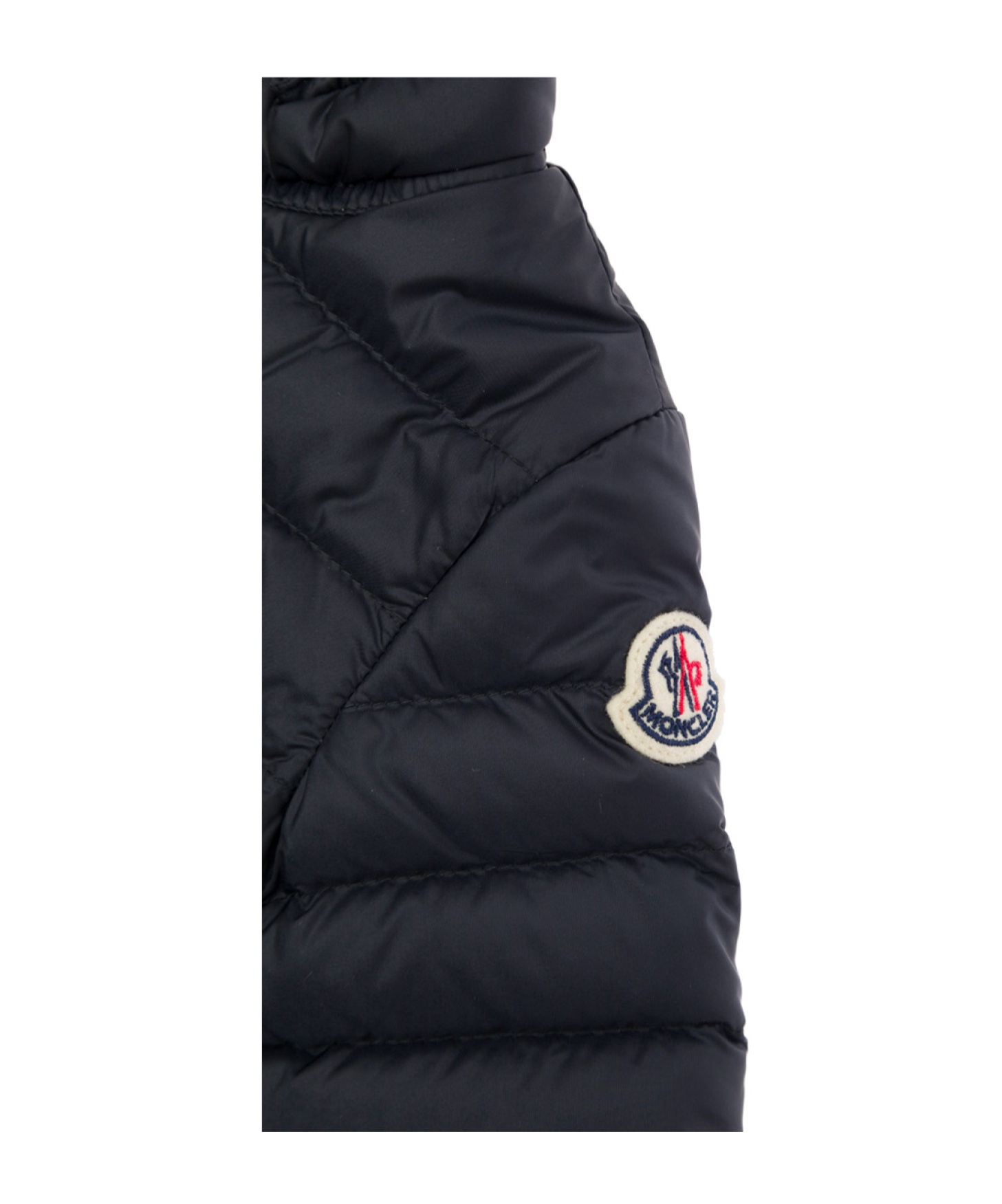 Moncler Long-sleeved Down Jacket In Blue