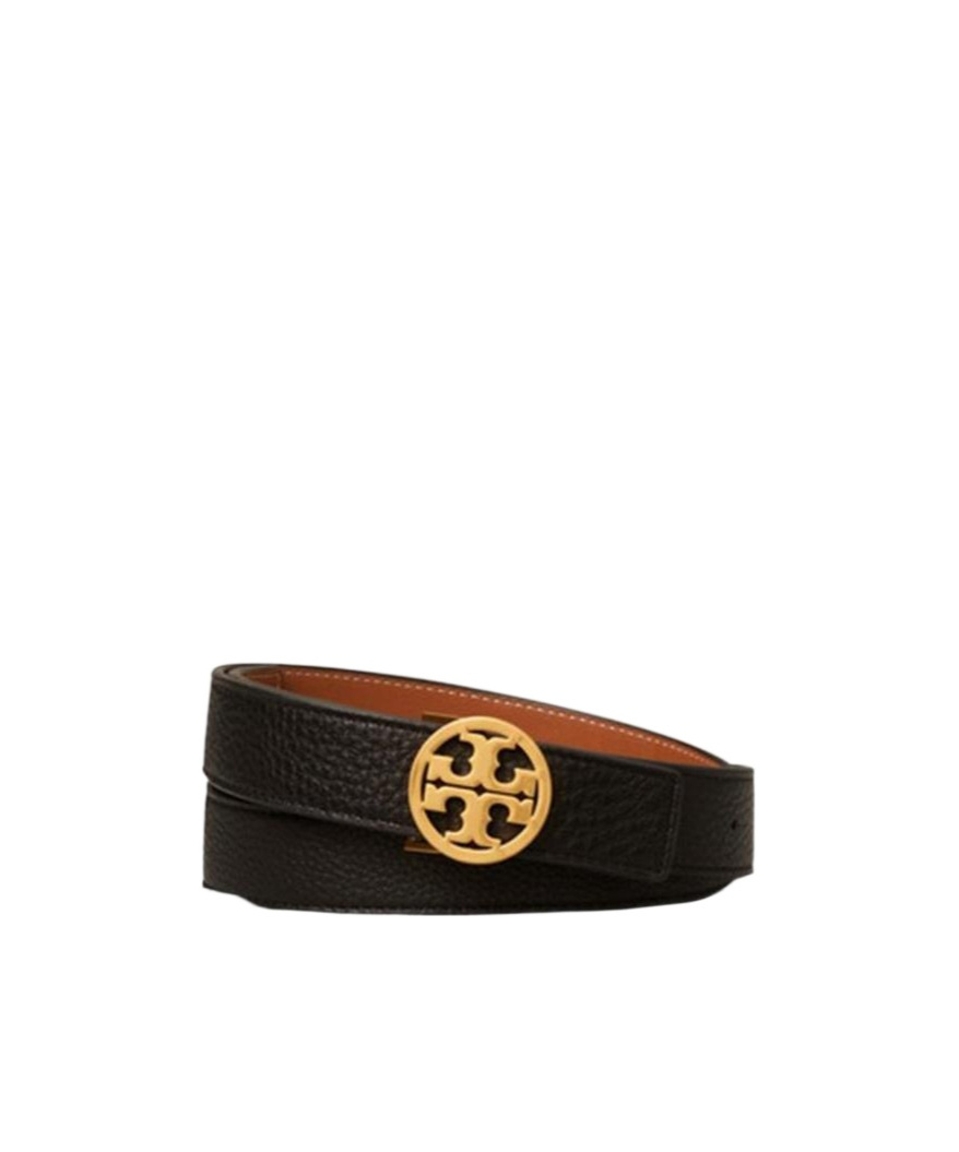 TORY BURCH LOGO-PLAQUE BUCKLE BELT