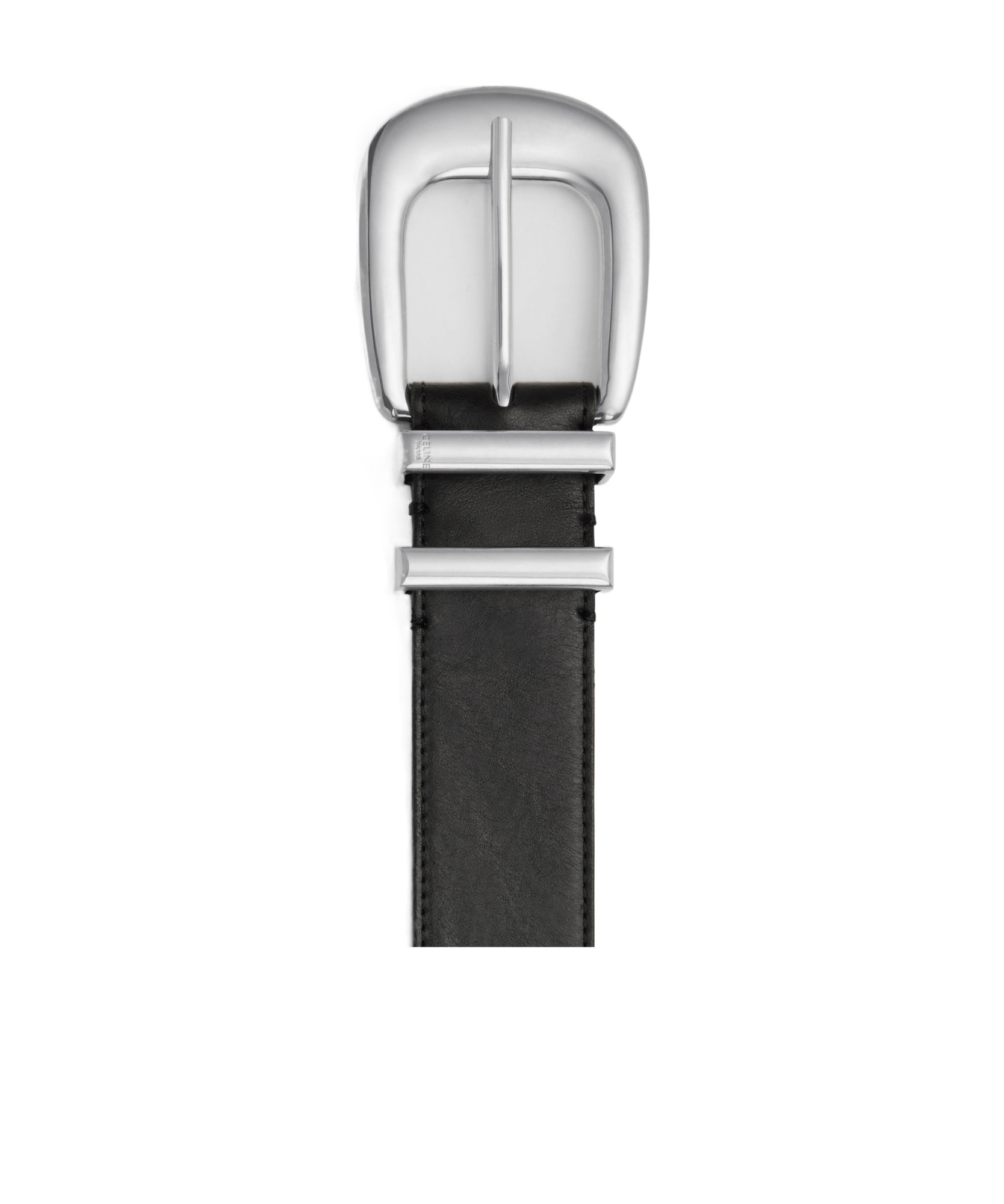 Celine Large Logo Belt In Black