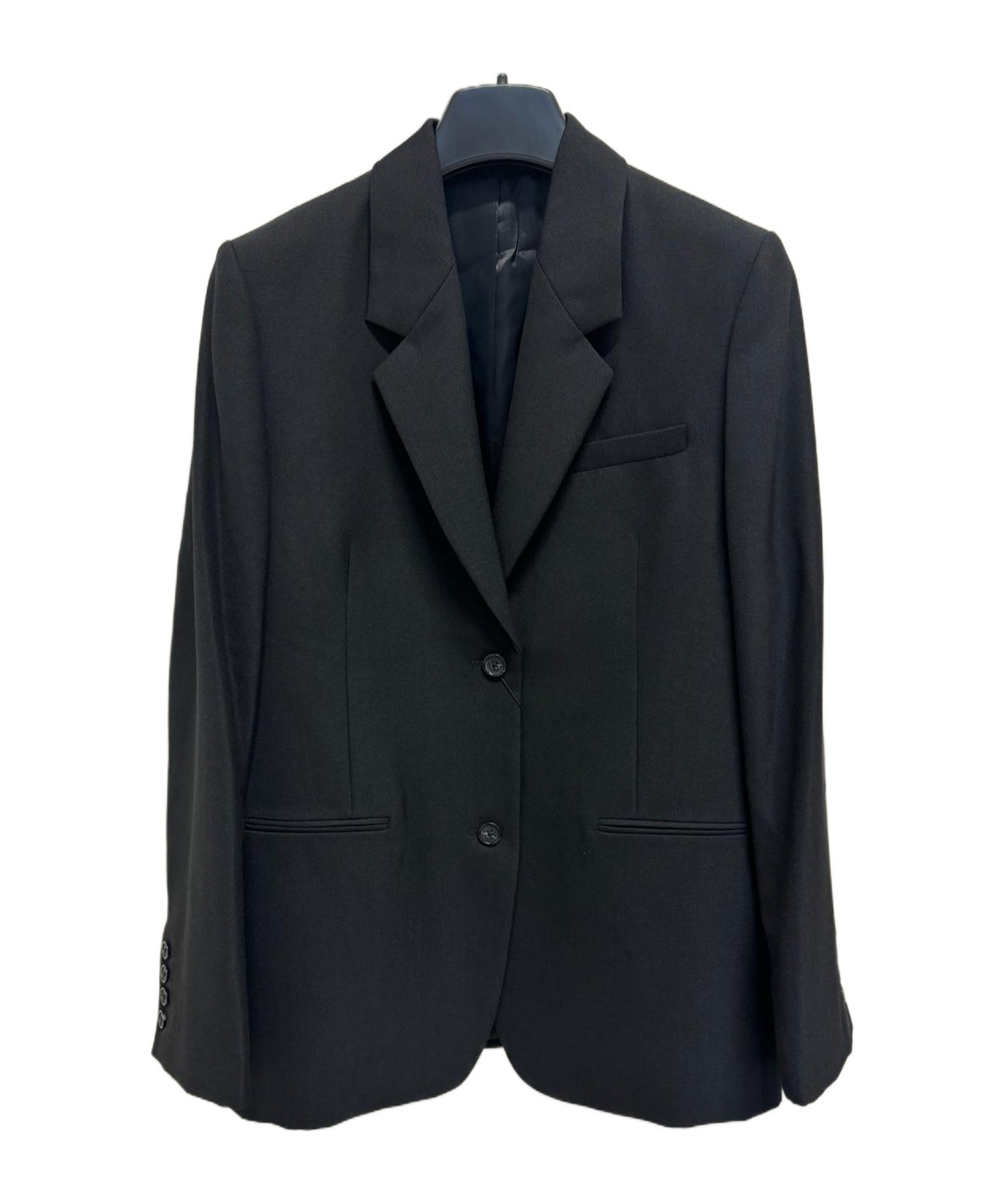 Totême Notched-lapels Single-breasted Blazer In Black