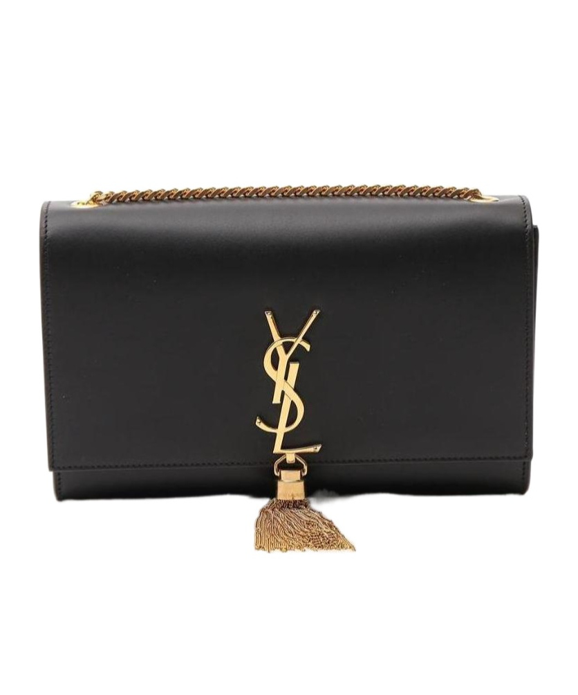 Saint Laurent Medium Monogram Kate Shoulder Bag In Green
