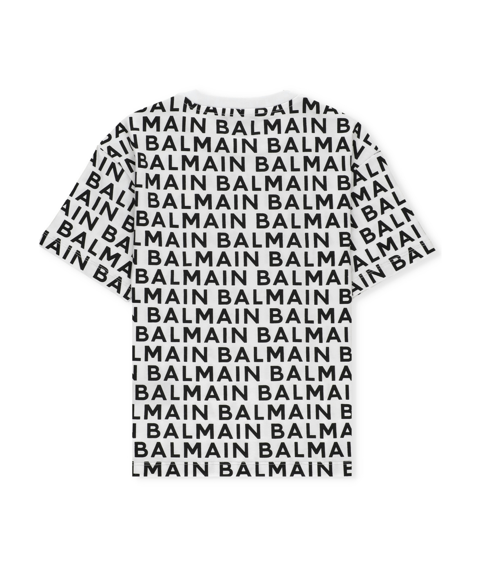 Balmain Logo-lettering Cotton T-shirt In White