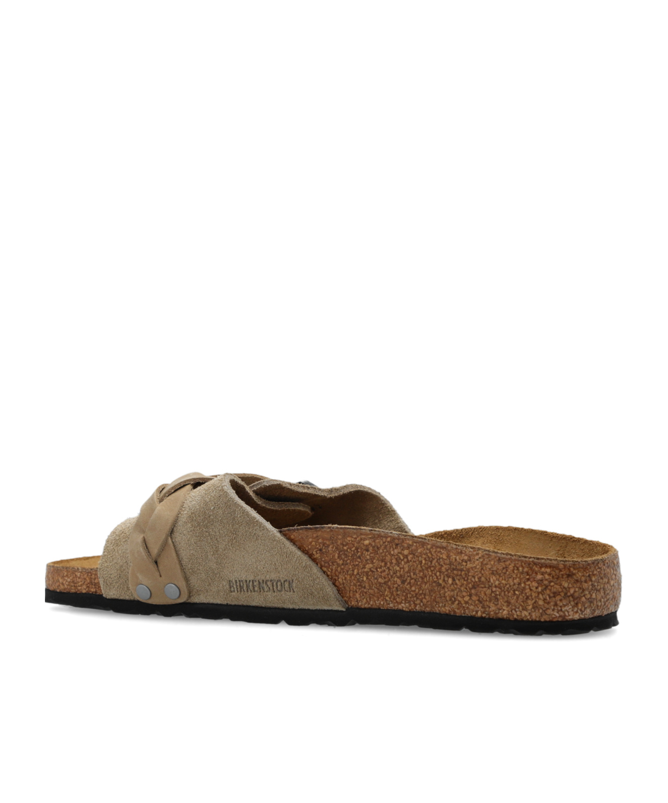 Birkenstock Buckled Suede Sandals In Brown