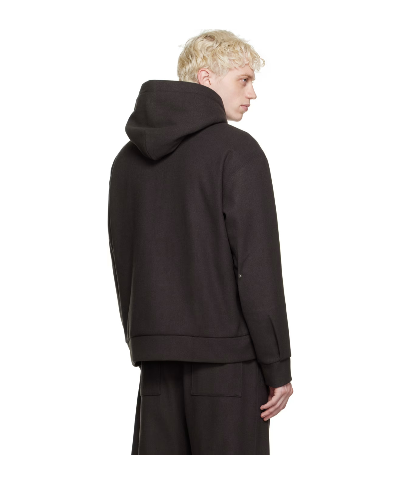 Wooyoungmi Volcano Hooded Sweater In Black