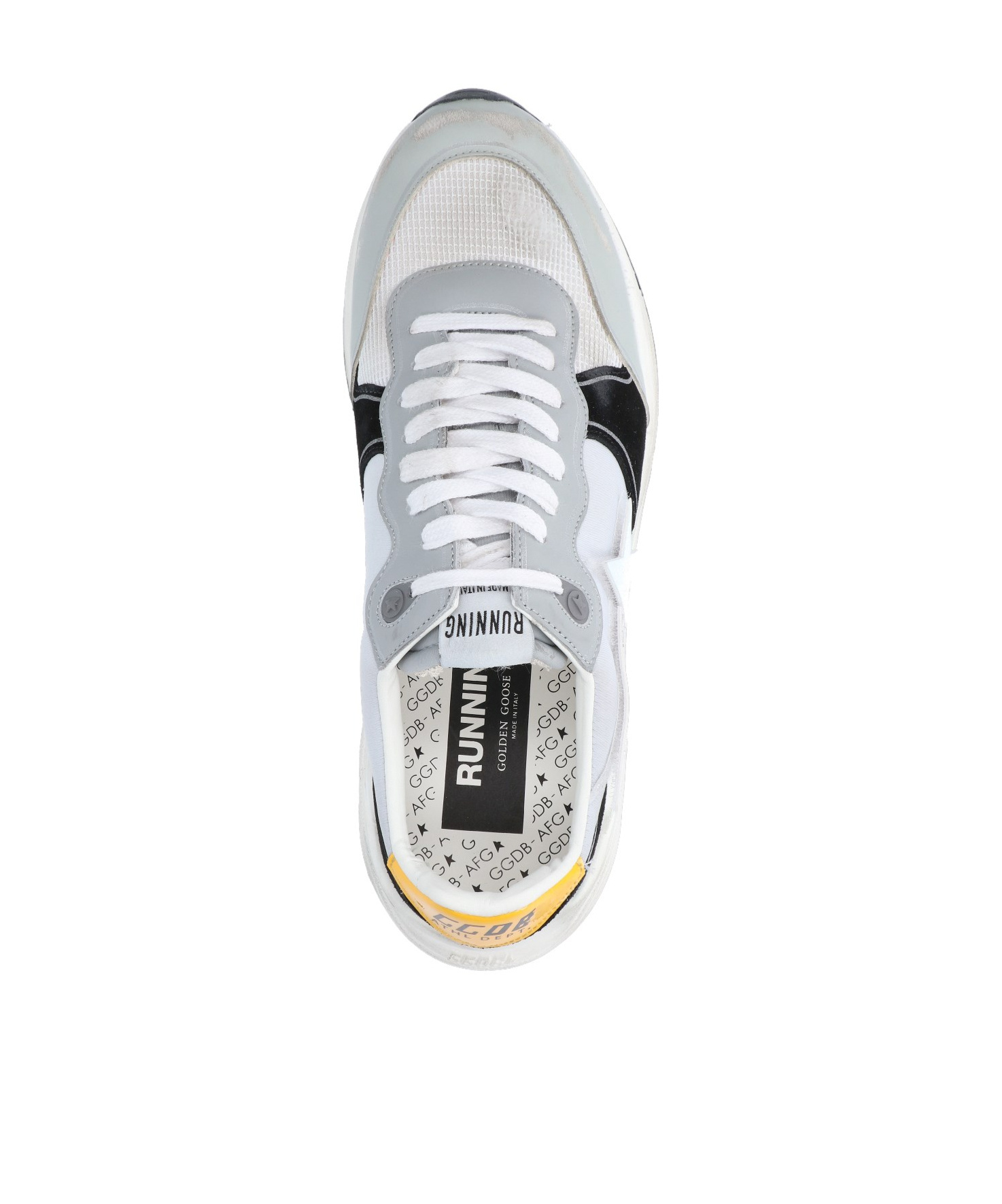 Golden Goose Running Sole Chunky Sneakers In White