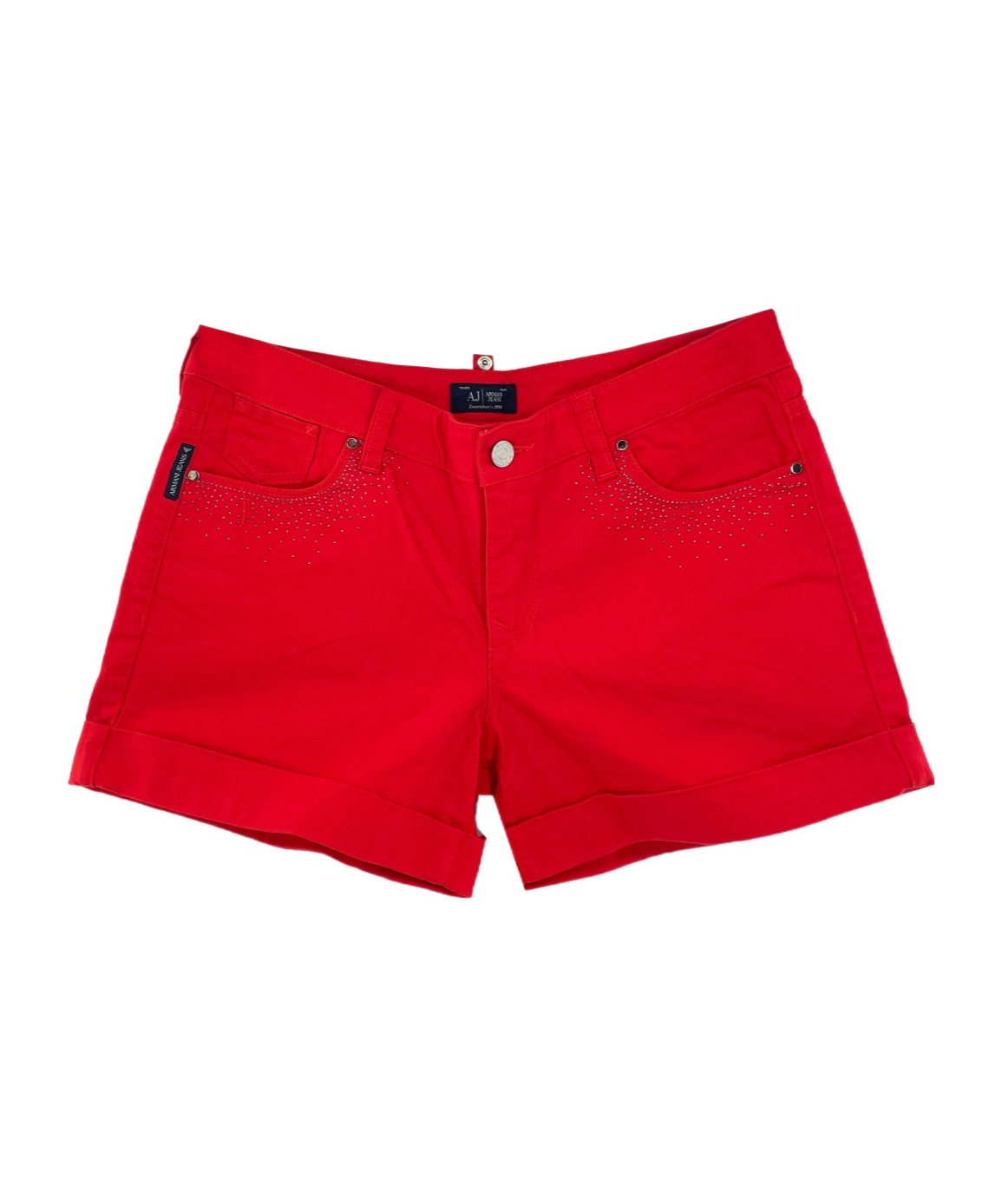 ARMANI JEANS LOGO DENIM SHORTS 